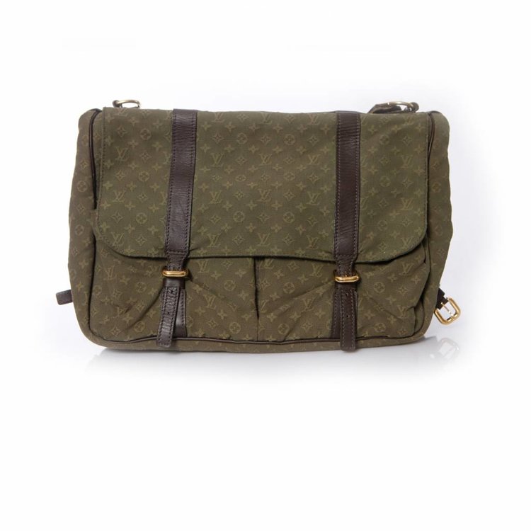 Louis Vuitton, Monogram canvas baby luiertas in groen. - Unique Designer Pieces