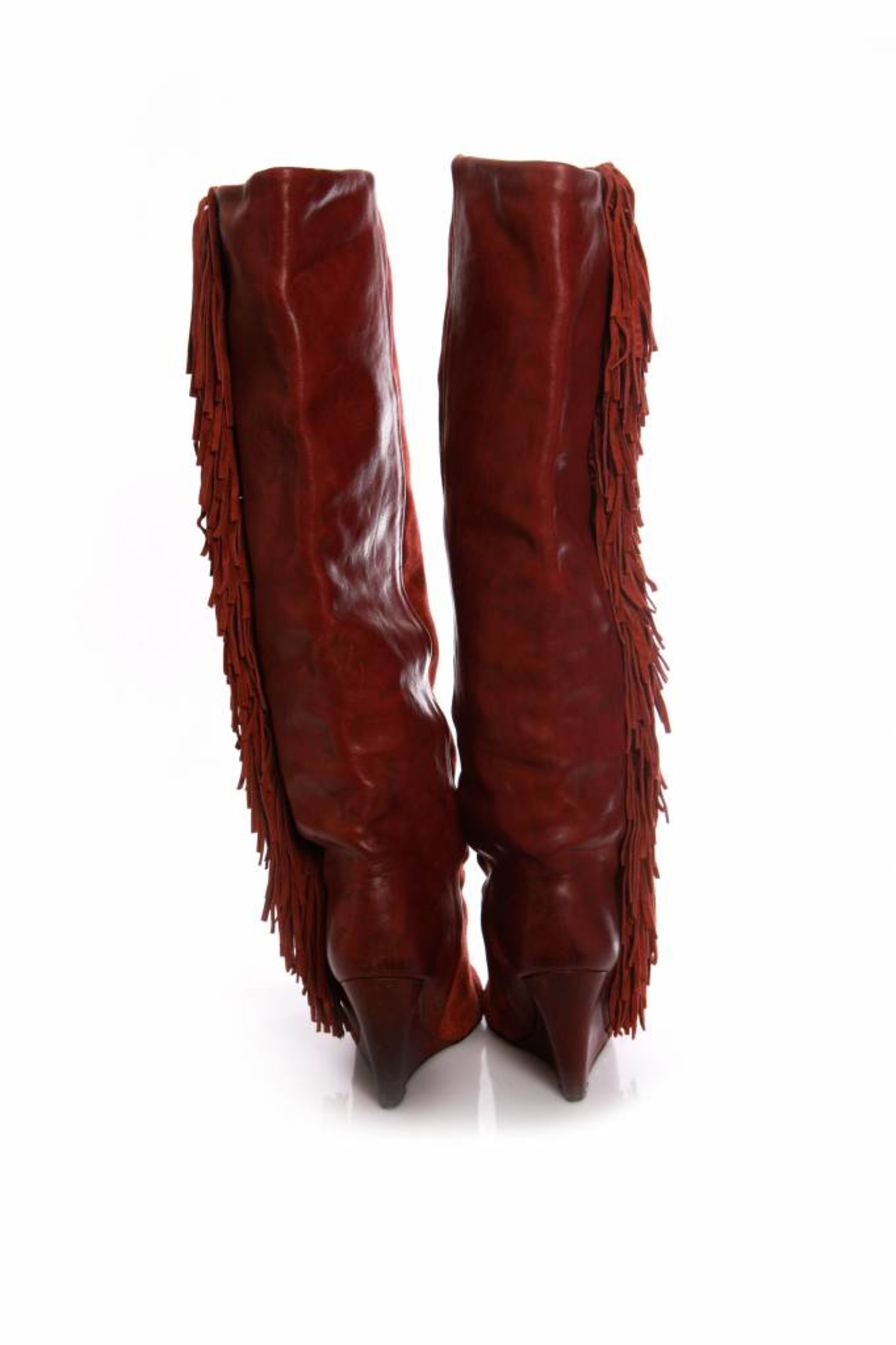 Absurd verraden regiment Isabel Marant, fringe wedge boots - Unique Designer Pieces