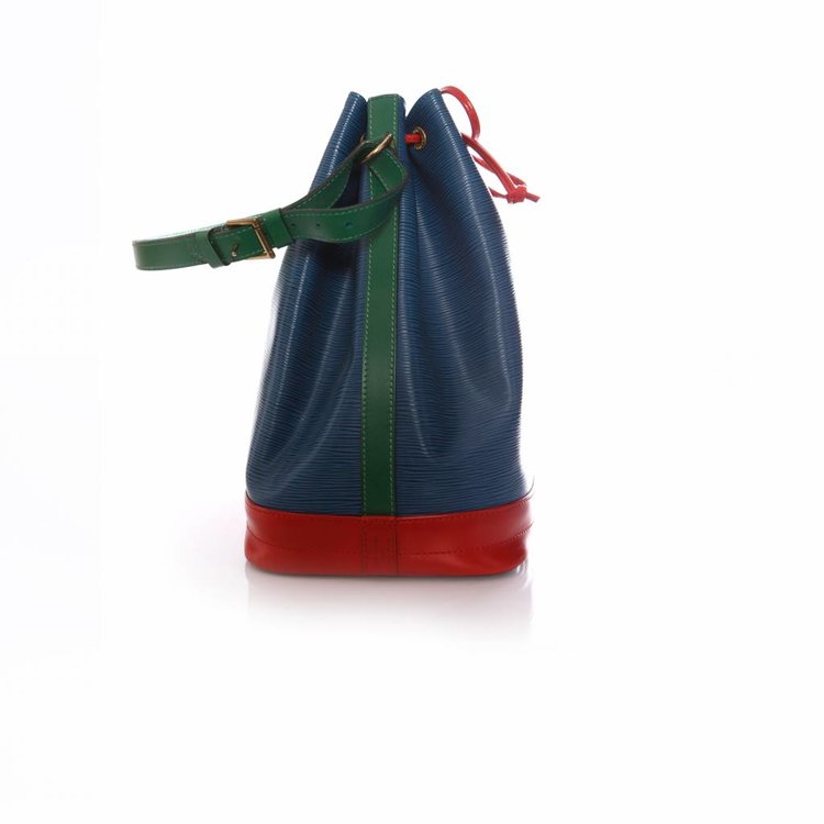 Louis Vuitton, Blue/Red/Green Tri-Color Epi Leather Large Noe Bag ...