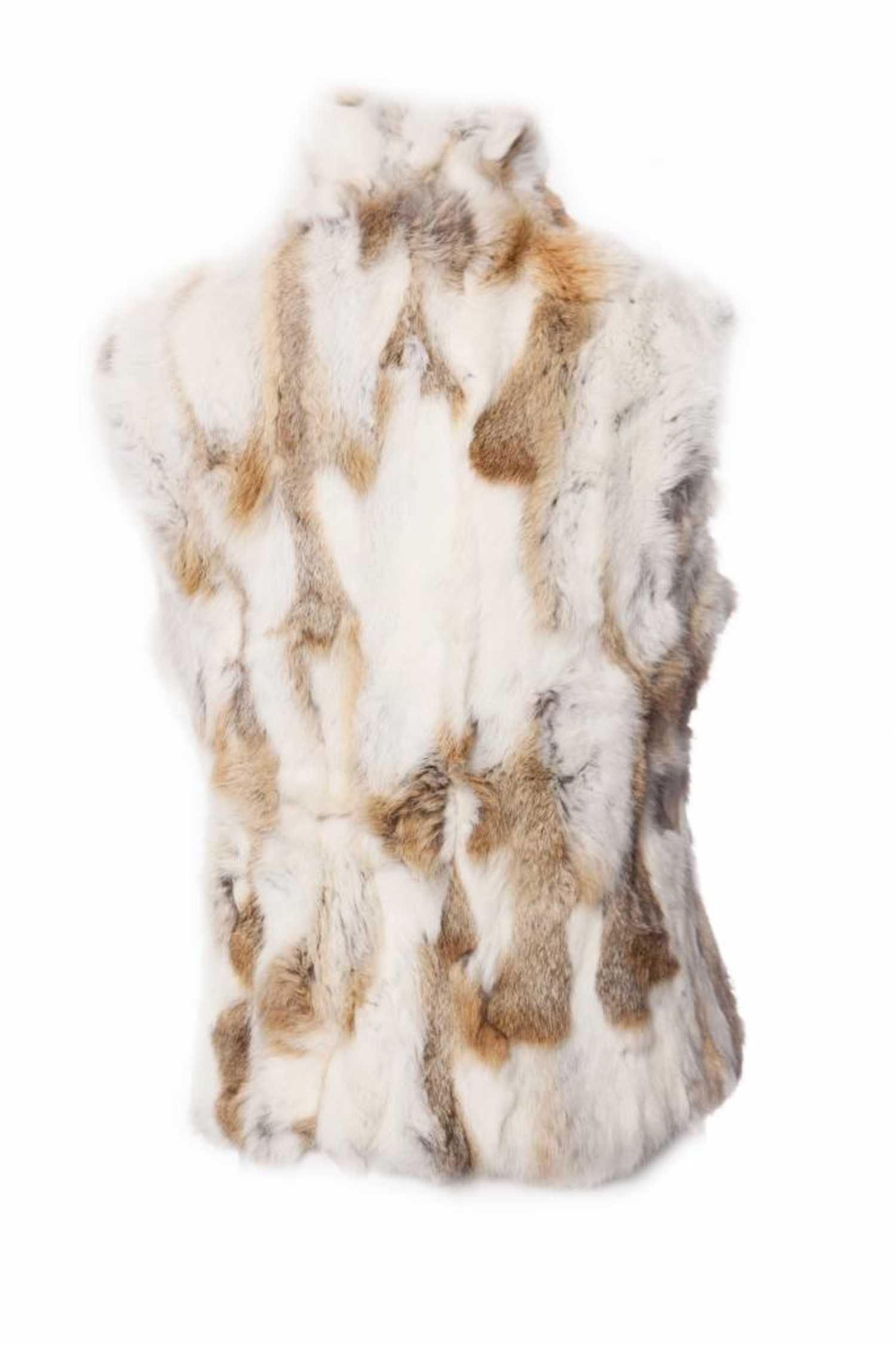 525 America Two-Tone Real Rabbit Fur Vest - 100% Exclusive