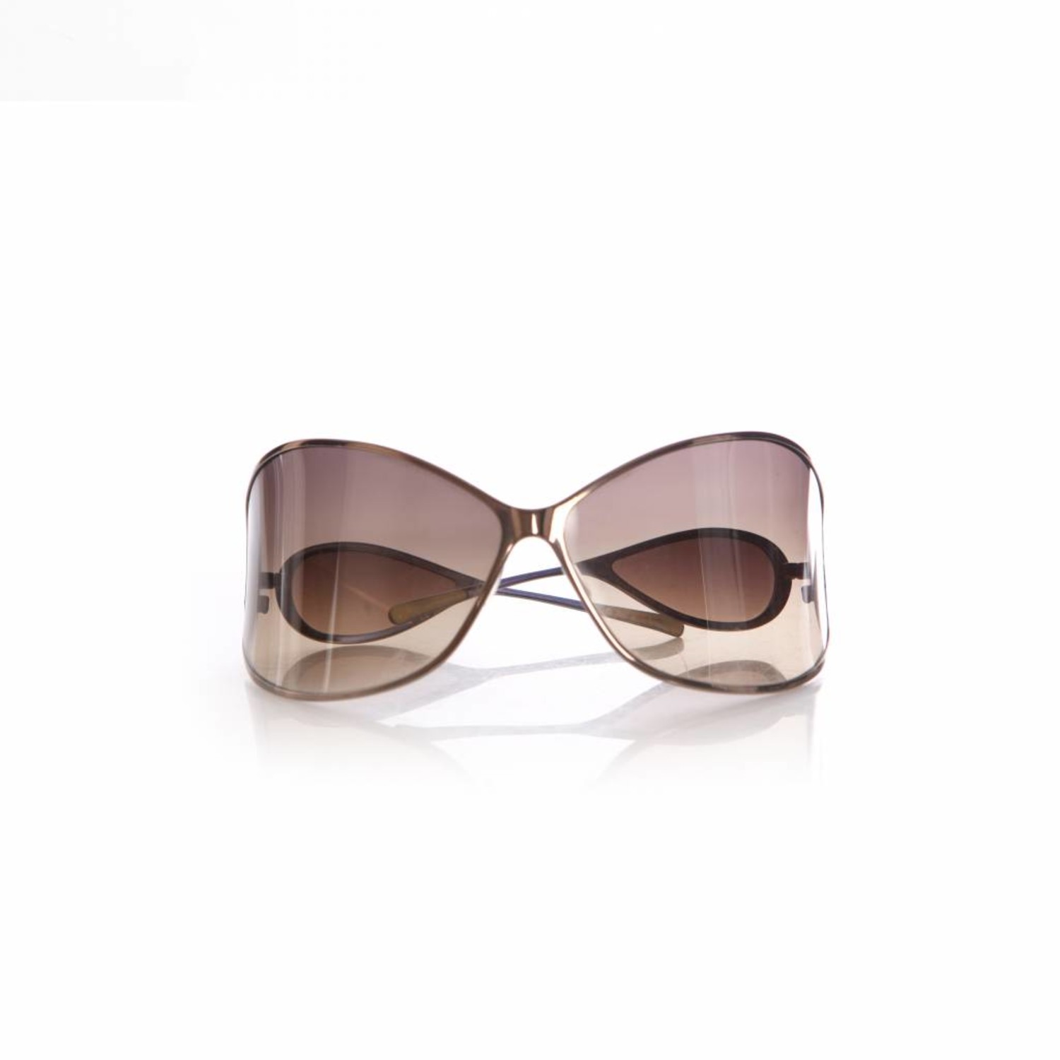 Christian Roth, Brown oversized sunglasses. - Unique