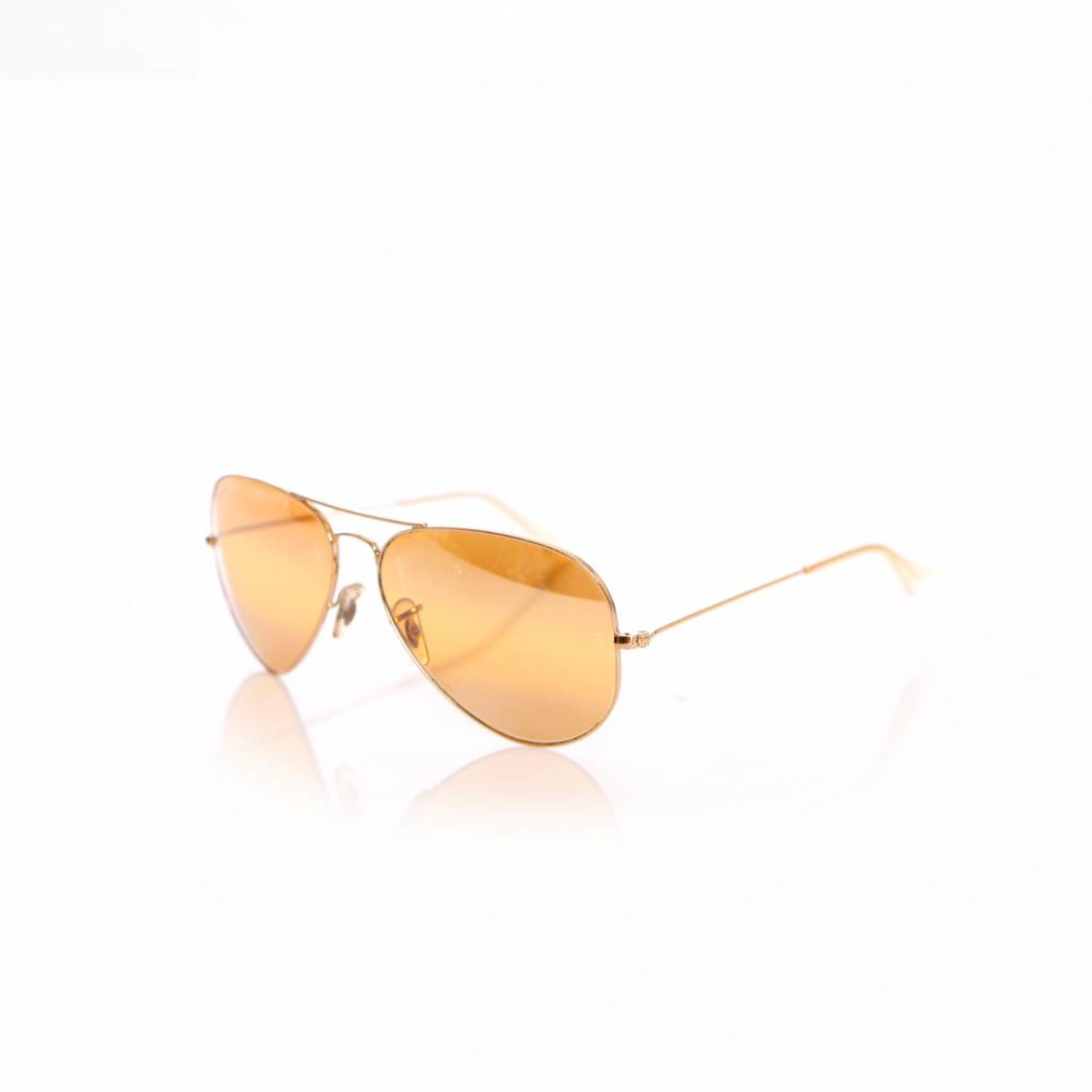 Ray Ban, Gold coloured Aviator glasses. - Unique Designer Pieces