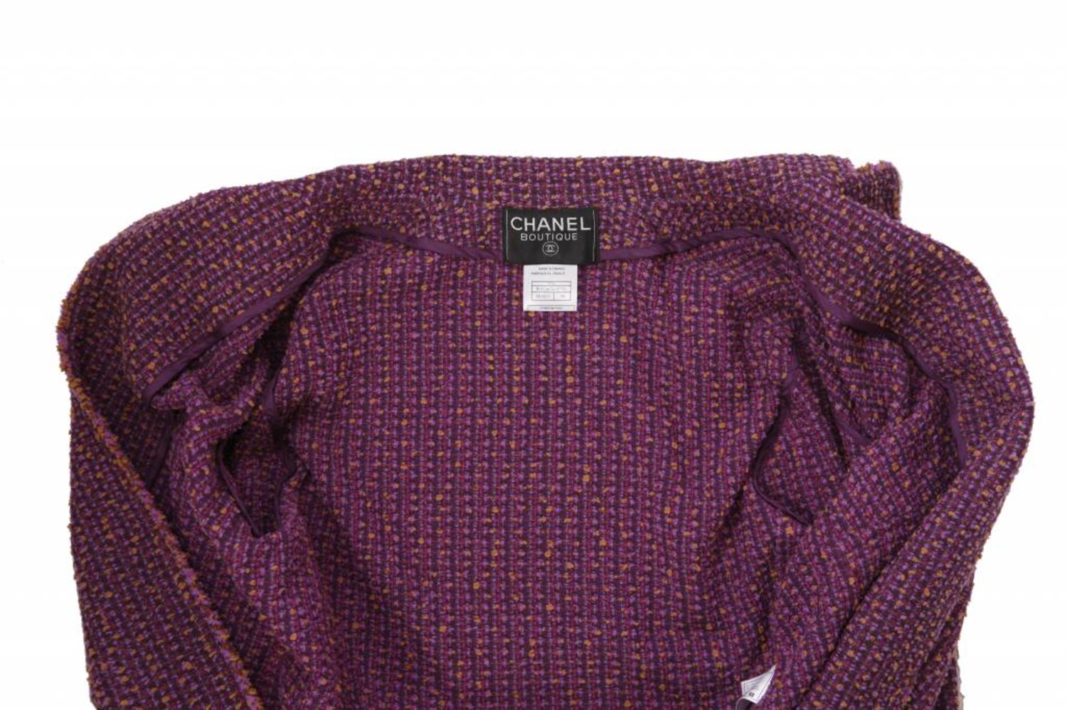chanel purple sweater