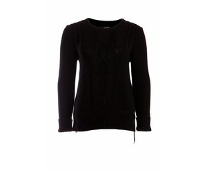 The Kooples, black cable knit sweater 