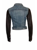 Rag and bone denim jacket with leather sleeves hot sale