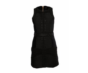 balmain h&m black dress Balmain X H&M, Black velvet dress