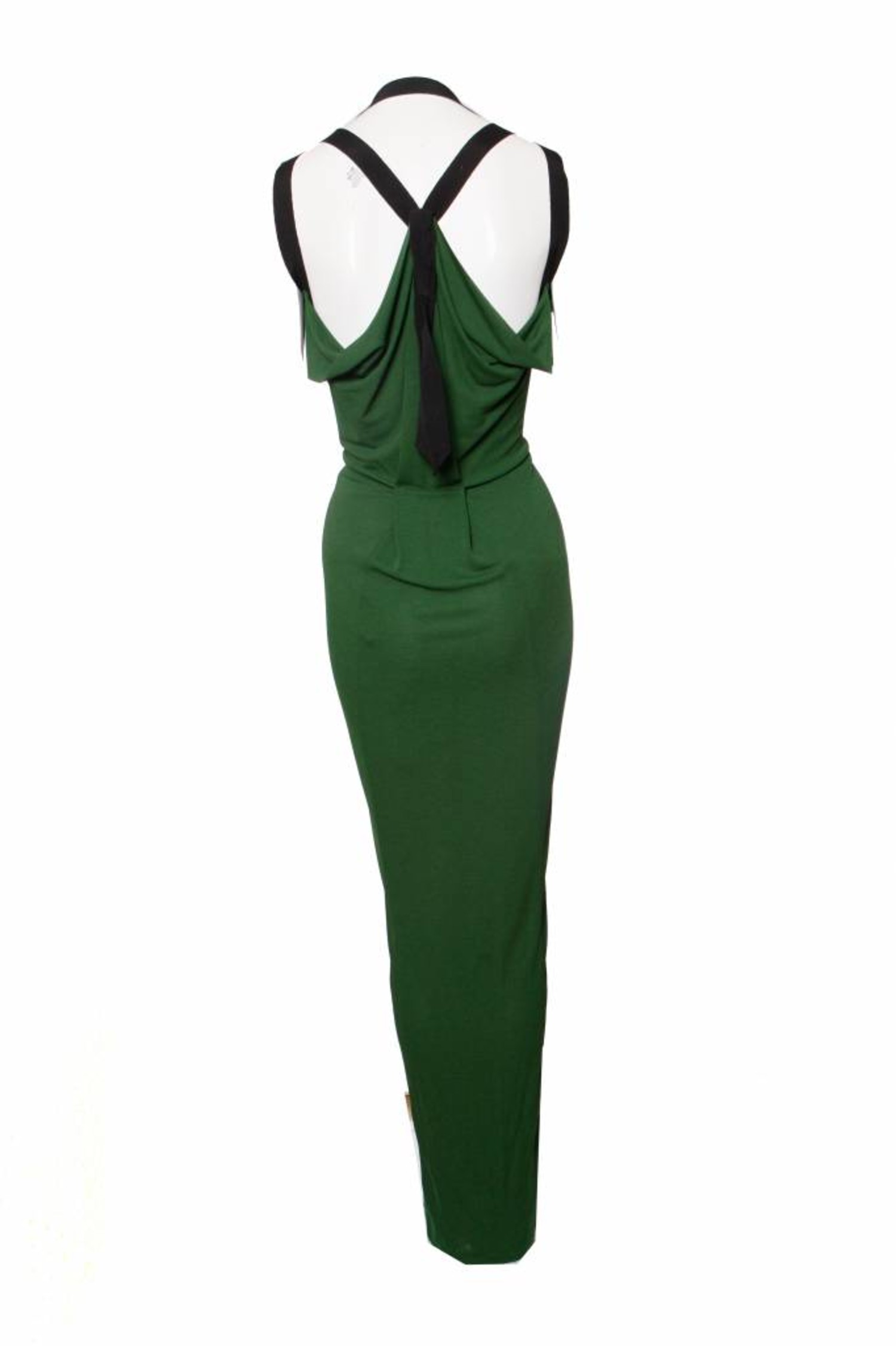 green roland mouret dress ROLAND MOURET ASYMMETRIC KNIT MIDI DRESS – TheLuxeLend main image 1