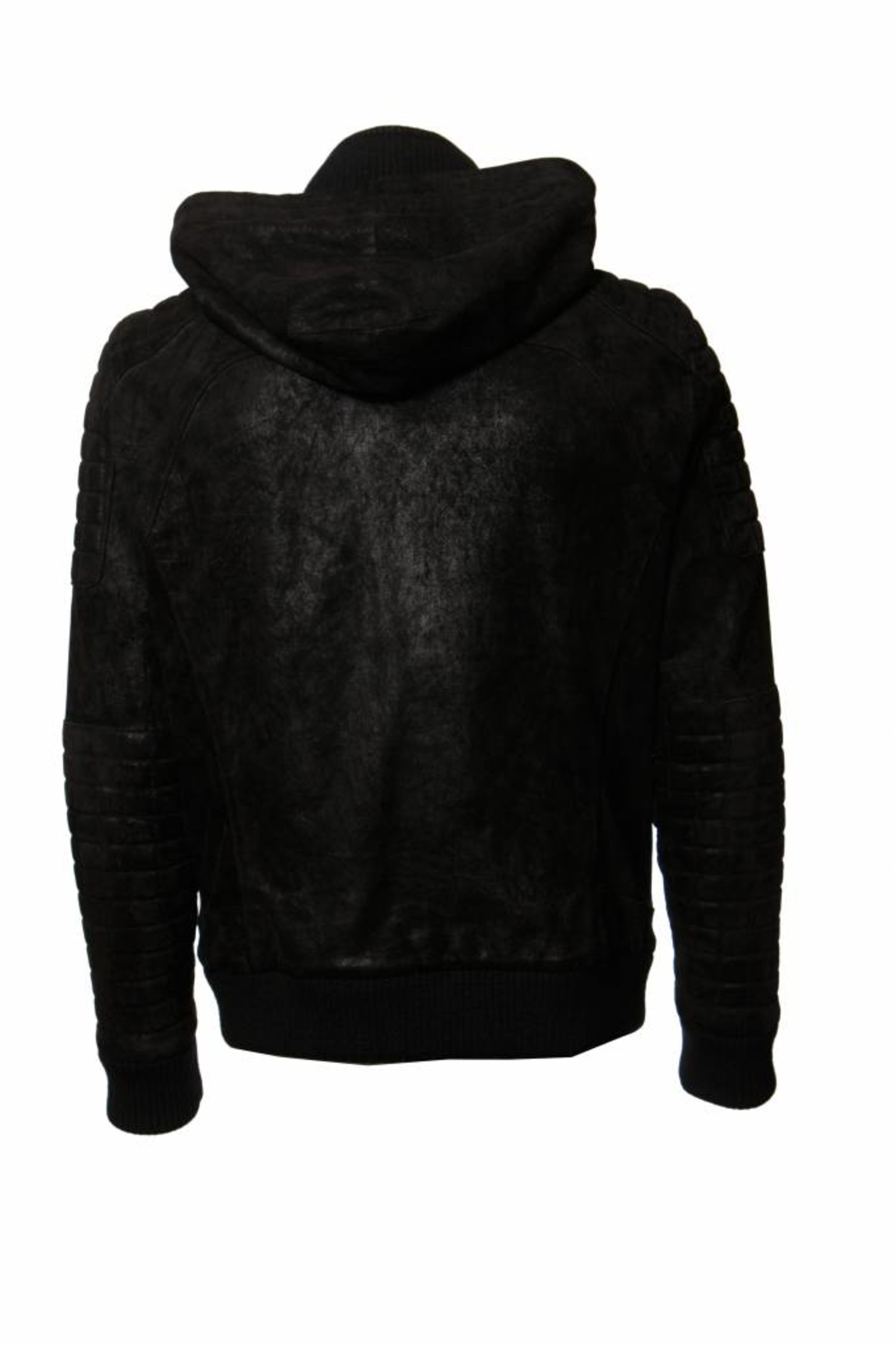 Balmain, hooded biker jacket - Unique Designer Pieces