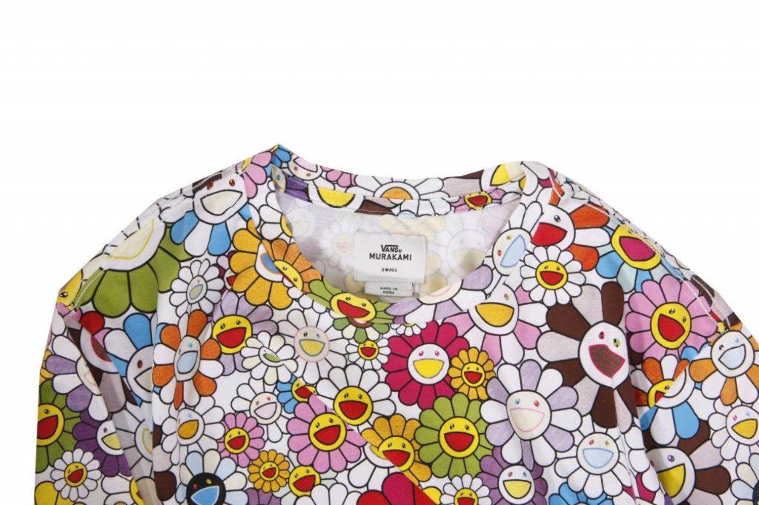 VAULT BY VANS X TAKASHI MURAKAMI, flower pattern crew neck T-shirt