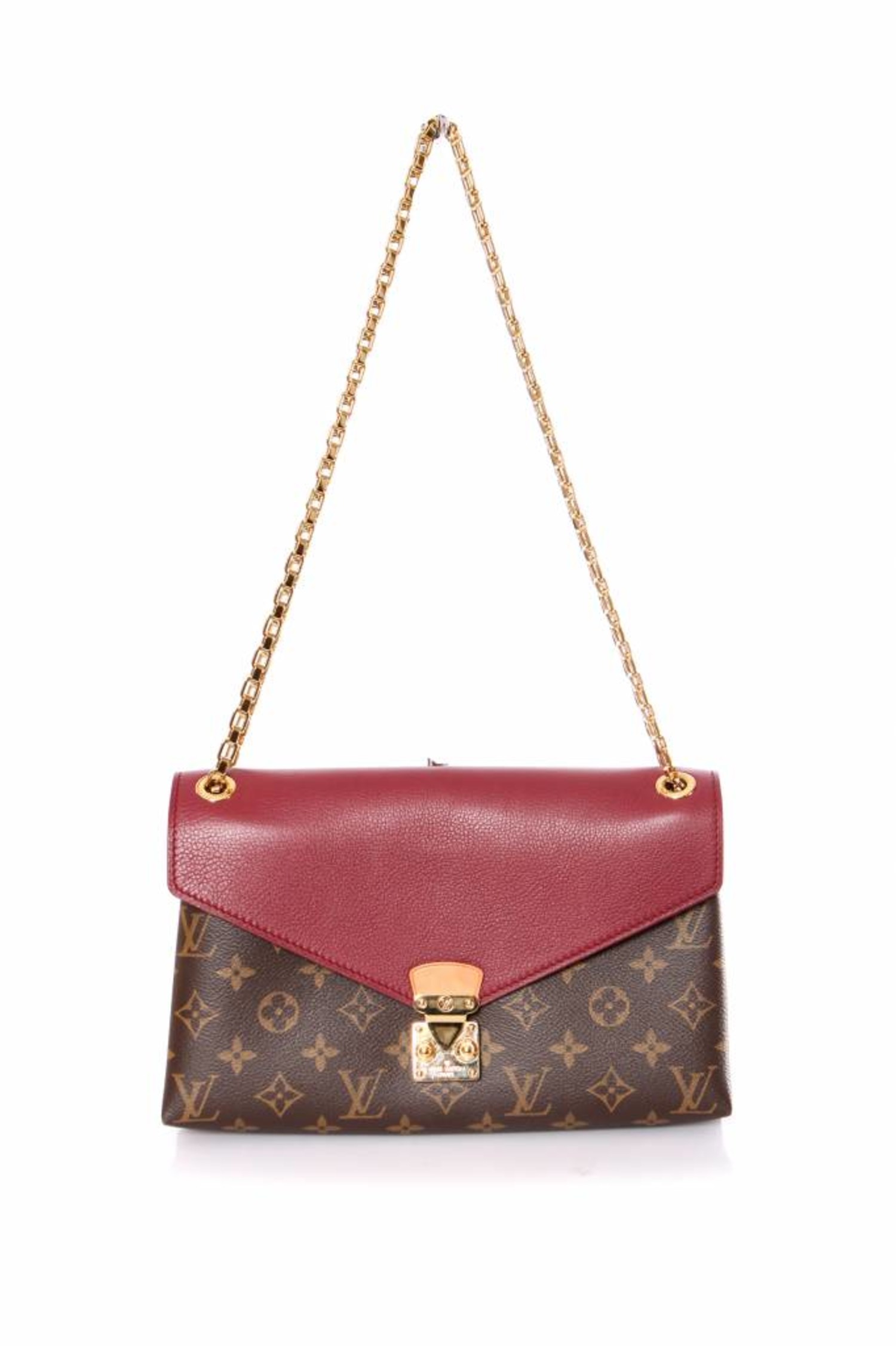 Louis Vuitton Monogram Pallas MM Red-Orange Shoulder Bag (LOCR) 144020 –  Max Pawn