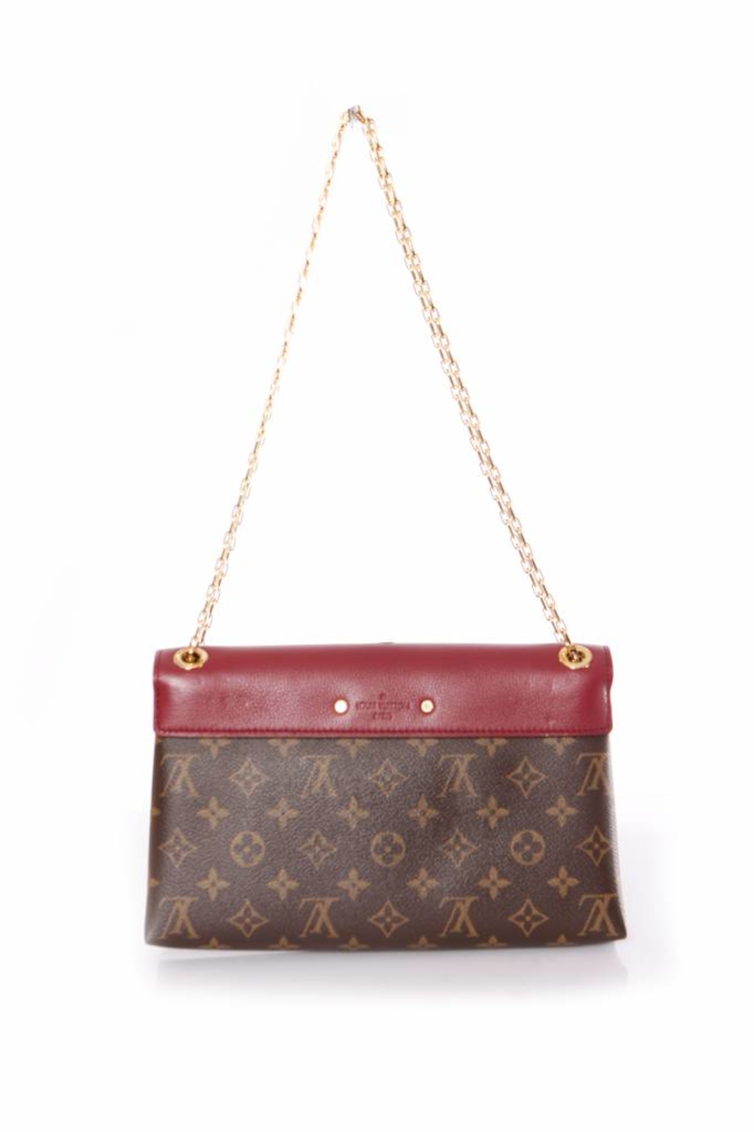 Louis Vuitton, Pallas chain monogram shoulder bag in red. - Unique Designer  Pieces