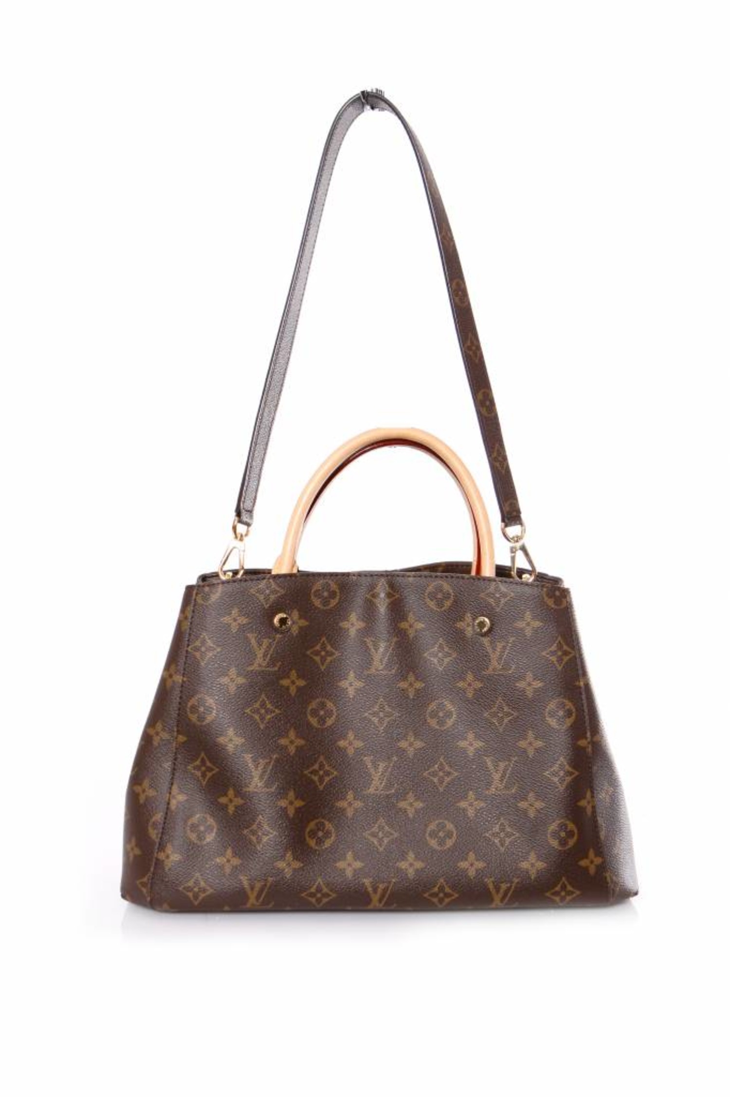 Montaigne cloth tote Louis Vuitton Brown in Fabric - 29519009
