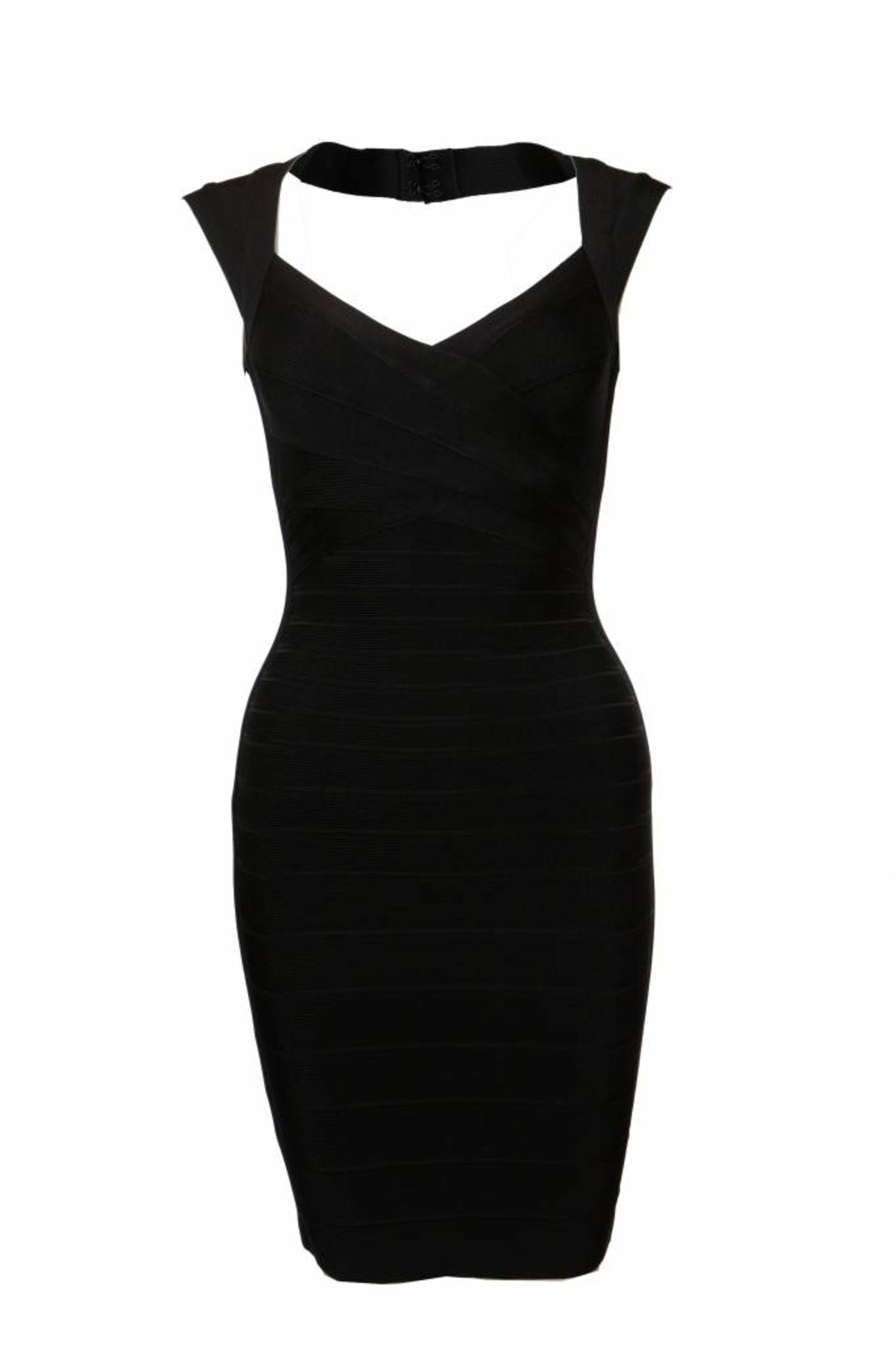 Herve Leger, Black body con dress with ...