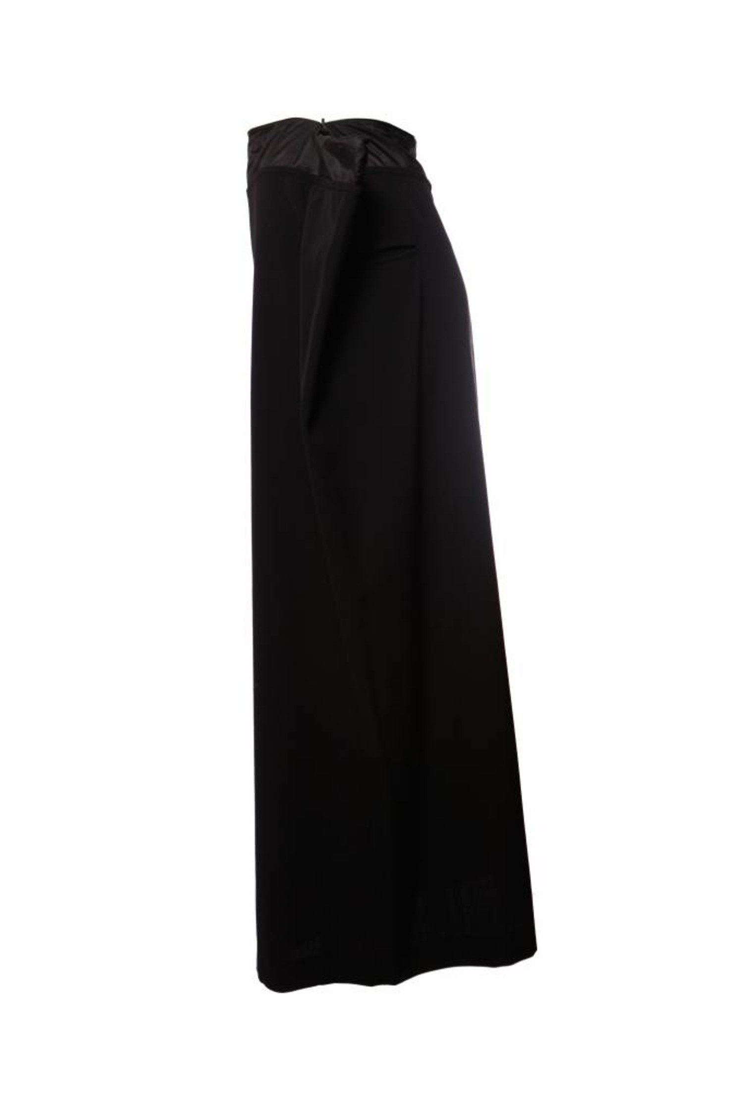 Yohji Yamamoto, Black maxi zip skirt - Unique Designer Pieces