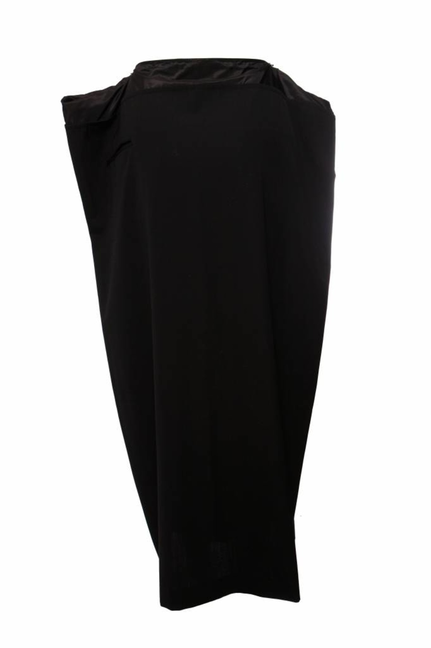 Yohji Yamamoto, Black maxi zip skirt - Unique Designer Pieces