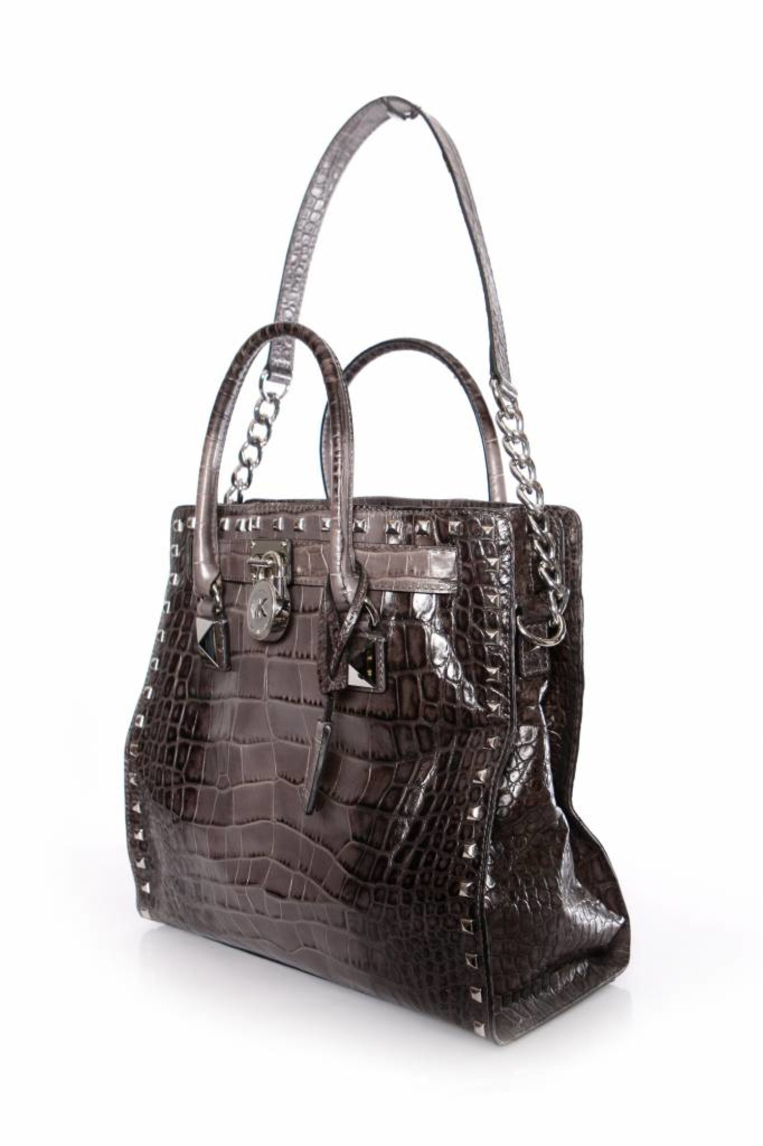 Michael kors deals croc embossed tote