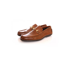 brown leather gucci loafers