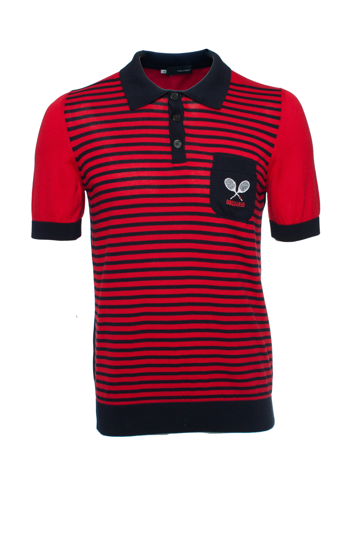 dsquared polo heren blauw