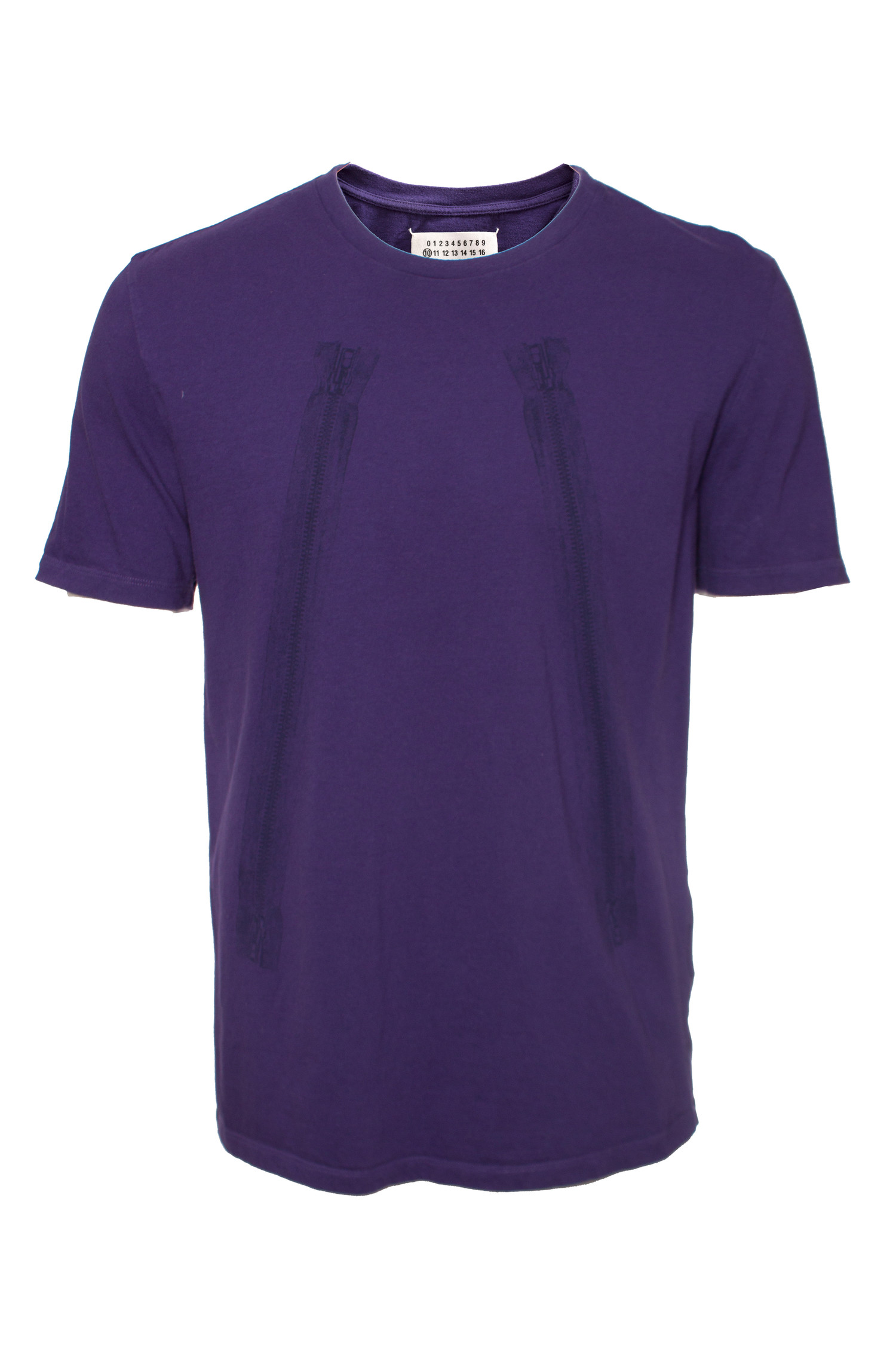 Maison Martin Margiela, purple T-shirt with zipper. - Unique Maison Martin Margiela, purple T-shirt with zipper. - Unique