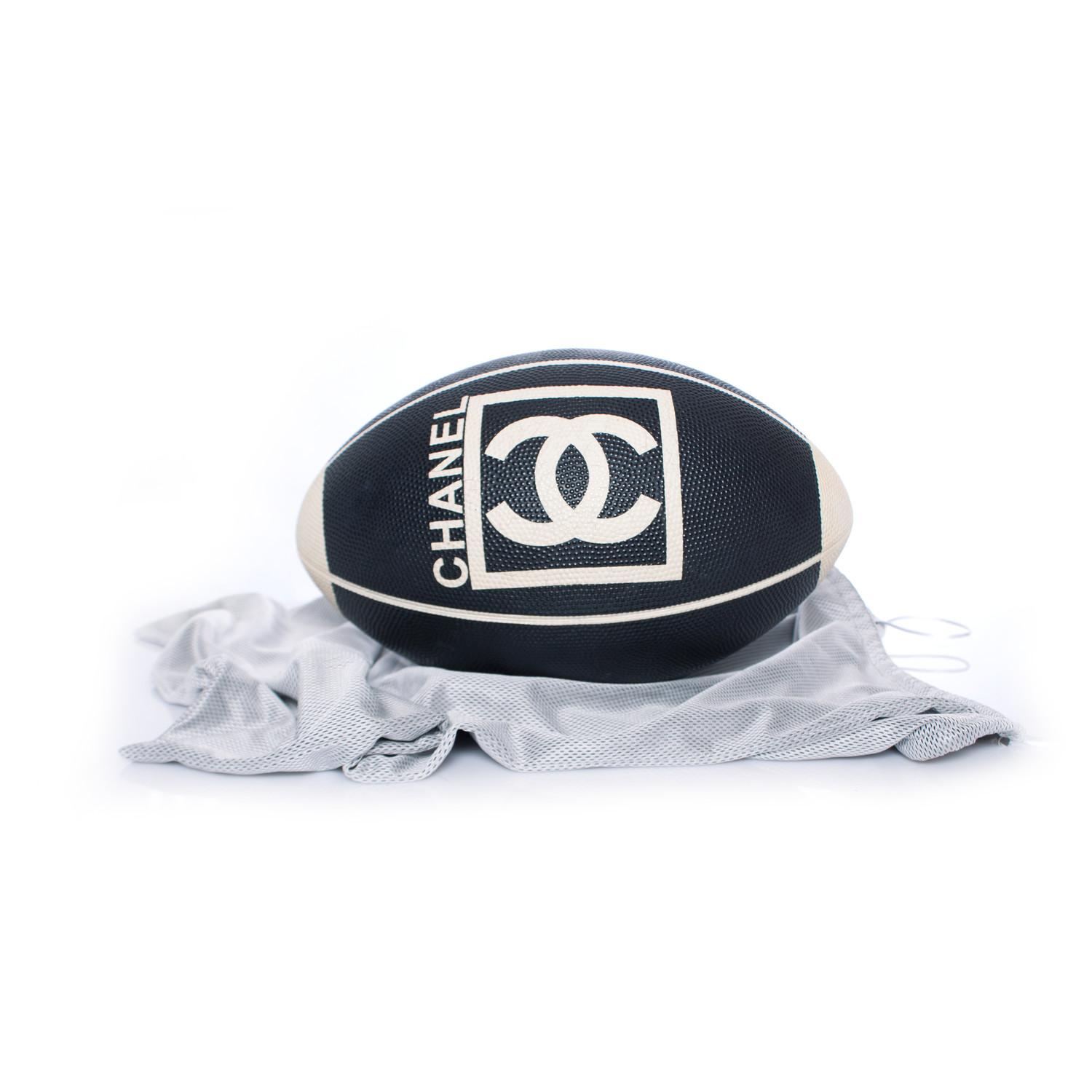 Chanel, Leather rugby ball. Unique Designer Pieces