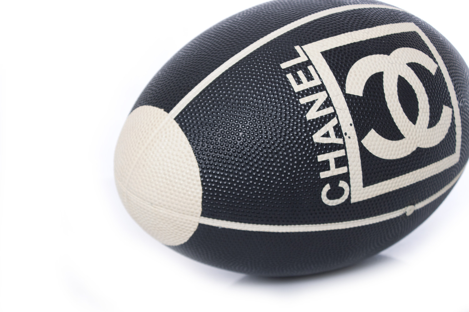 Chanel, Leather rugby ball. Unique Designer Pieces