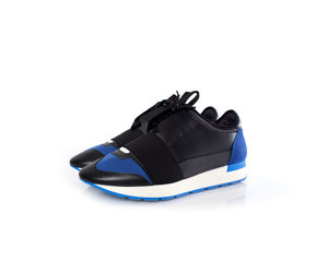 black and blue balenciaga runners