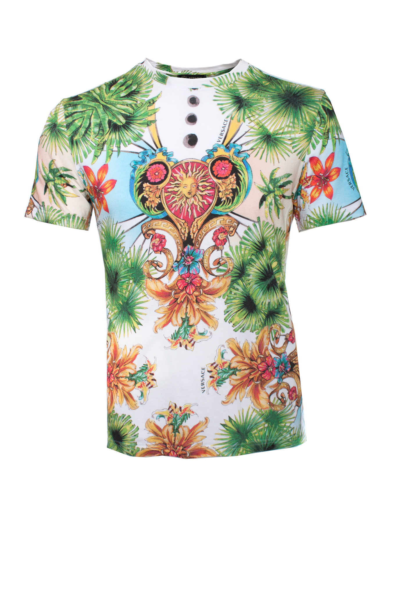 Versace beachwear, Tropical T-shirt - Unique Designer Pieces