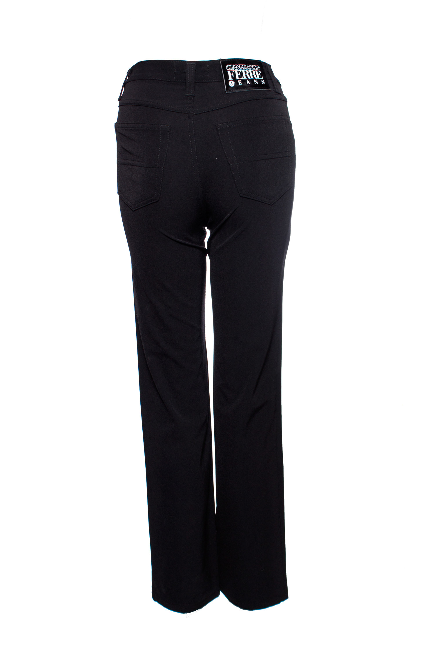 T-shirt Noir Gianfranco Ferre Pour Femme - Taille S (IT 40) - Col Rond Manches Courtes En Coton Et Spandex - Neuf Avec étiquettes