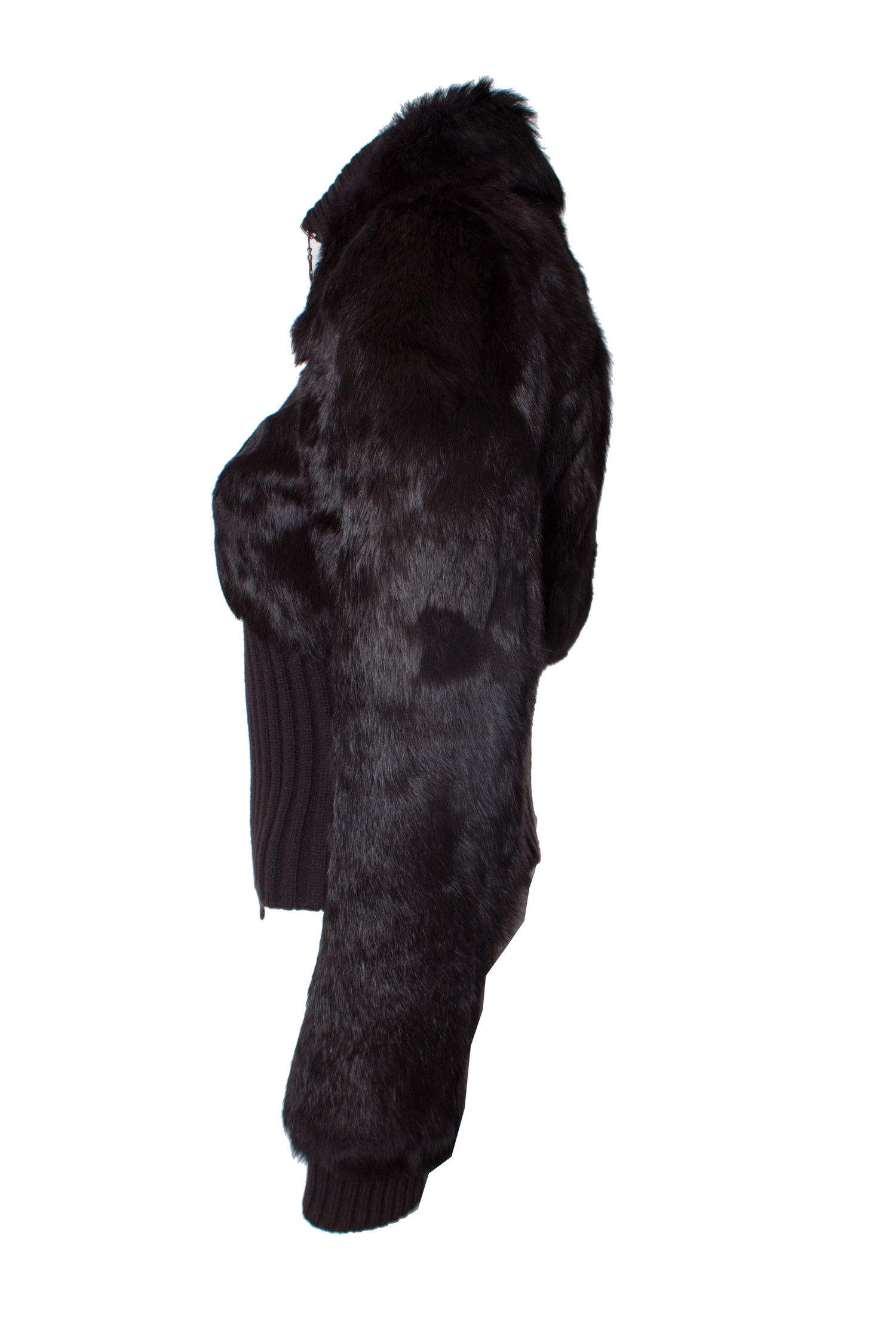 Amaya Arzuaga, Brown fur cardigan. - Unique Designer Pieces Amaya Arzuaga, Brown fur cardigan. - Unique Designer Pieces