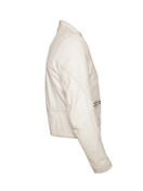 Armani Jeans off white leather jacket in size I48 M. Unique