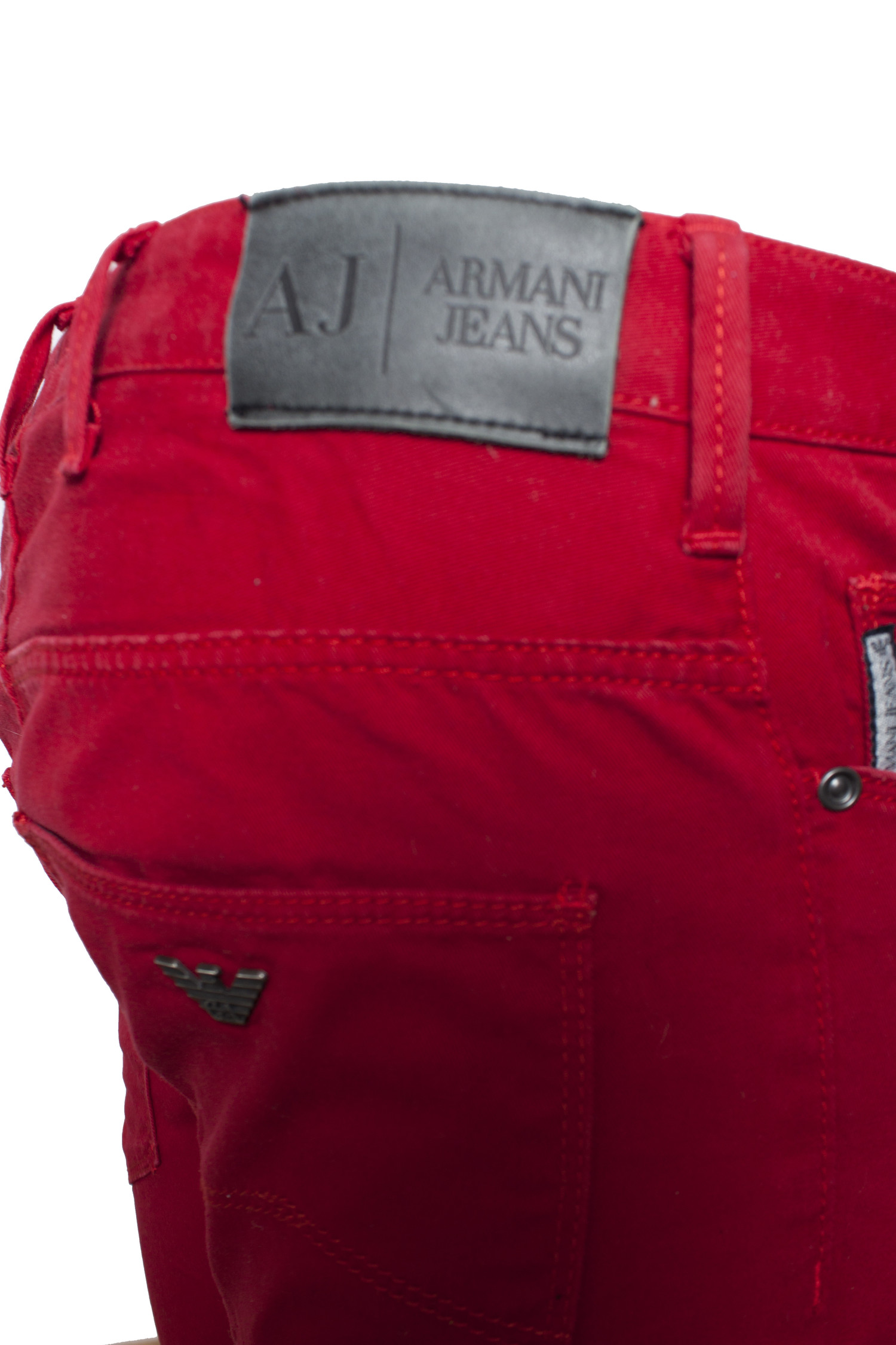 vrachtauto voorspelling Gewoon Armani Jeans, Rode spijkerbroek in maat W29/S. - Unique Designer Pieces