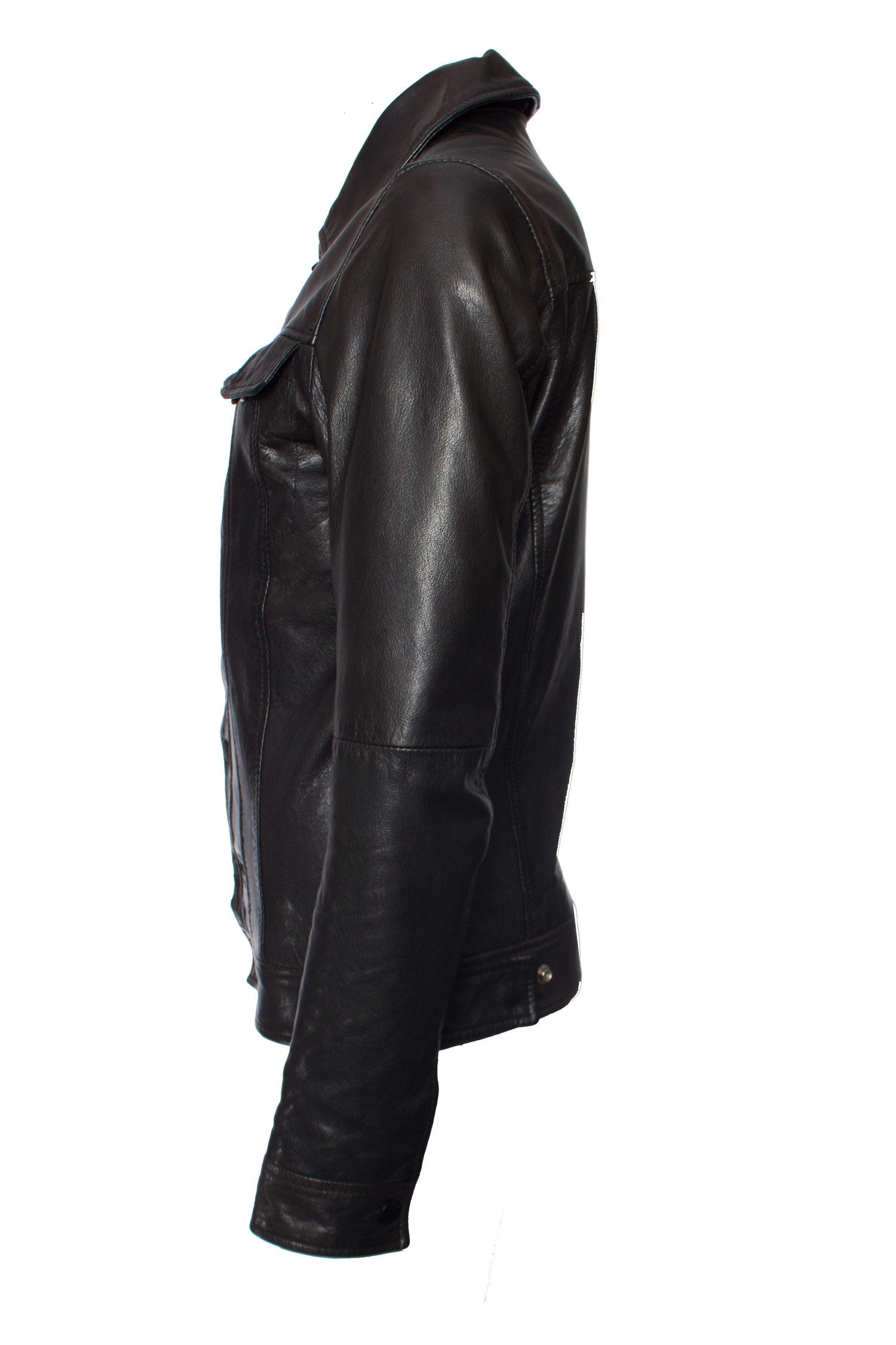Productie Drank duim G-star Raw, zwart lederen jas in maat S. - Unique Designer Pieces