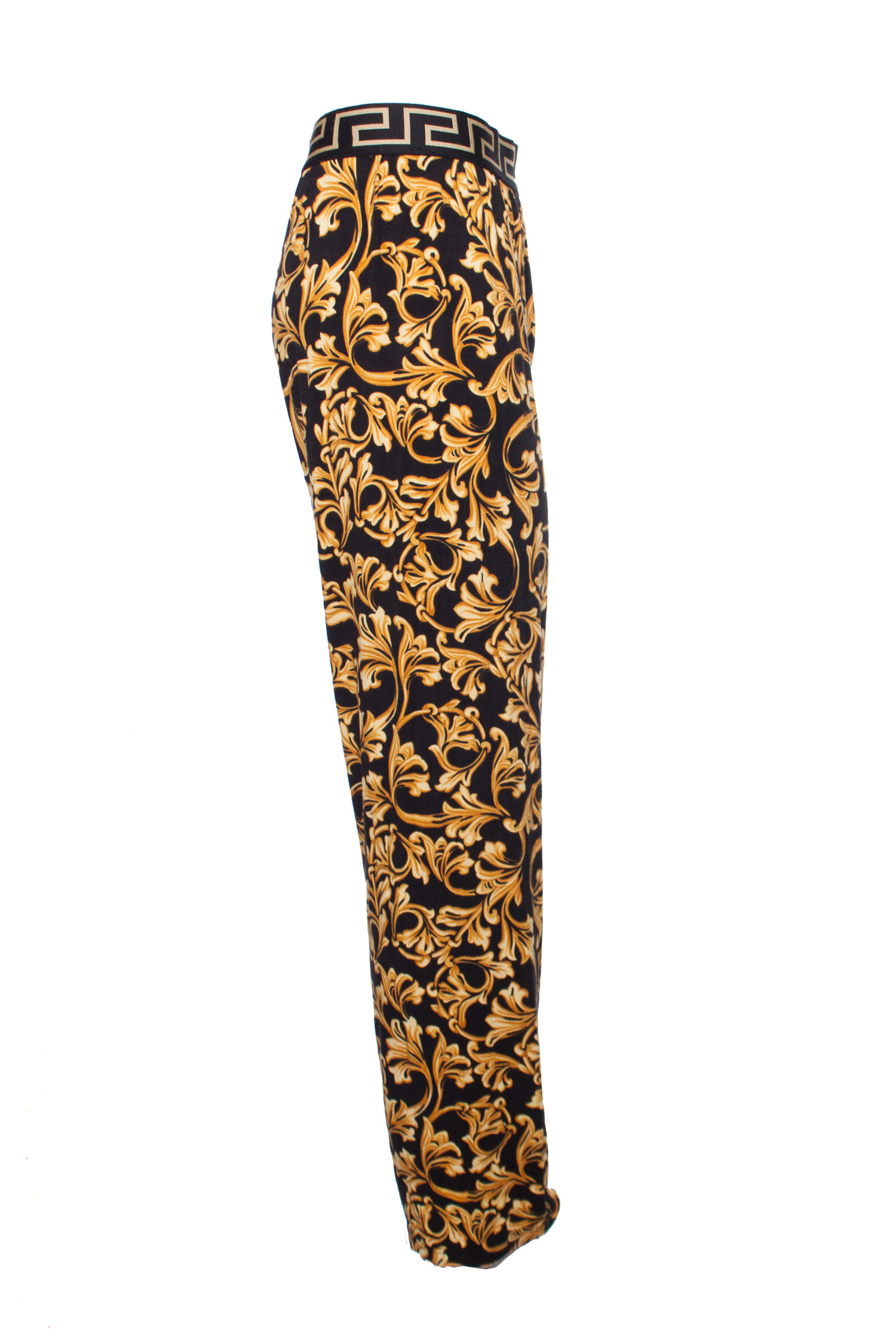 Versace, Homewear in black/gold with ornamental print in size 5/L ...