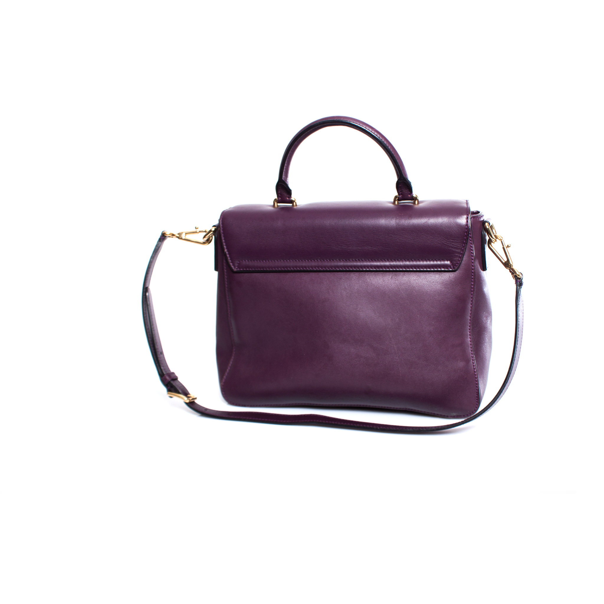 Dolce & Gabbana Monica Bag in Purple Leather -  Finland