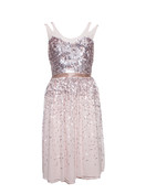 middag Snazzy Profeet French Connection, Pink dress with sequins. - Unique Designer Pieces