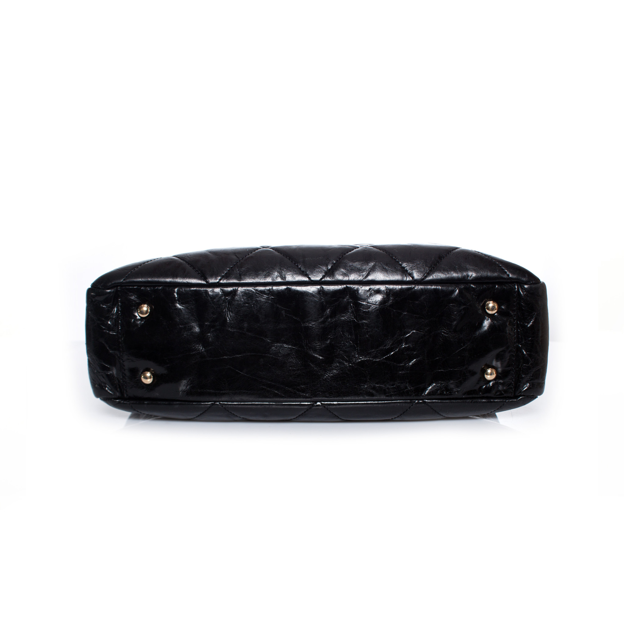 Chanel, Glazed Calfskin Portobello Tote in Black with gold hardware. -  Unique Designer Pieces
