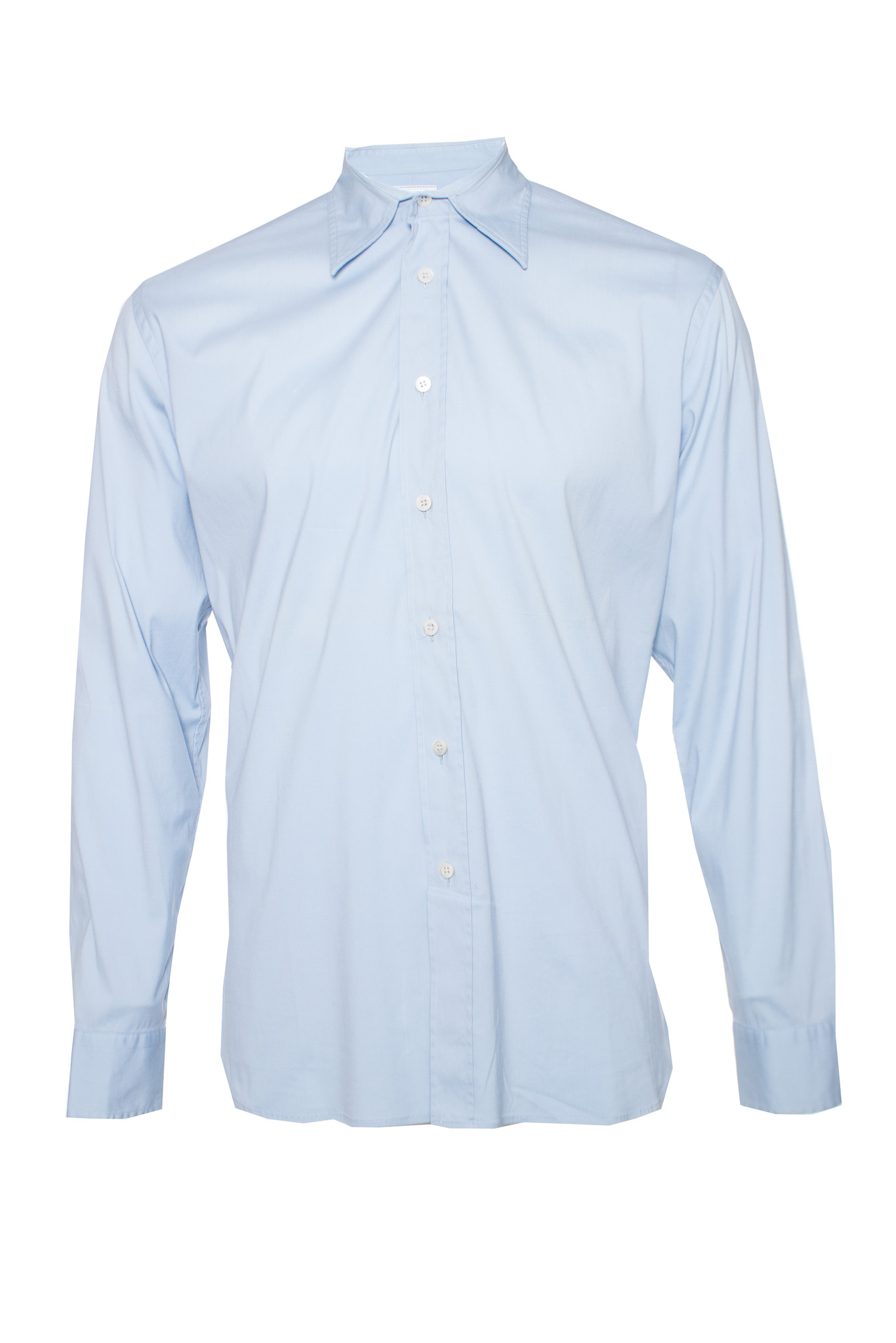 Prada, light blue shirt in size 40-15 3/4 (M). - Unique Designer Pieces