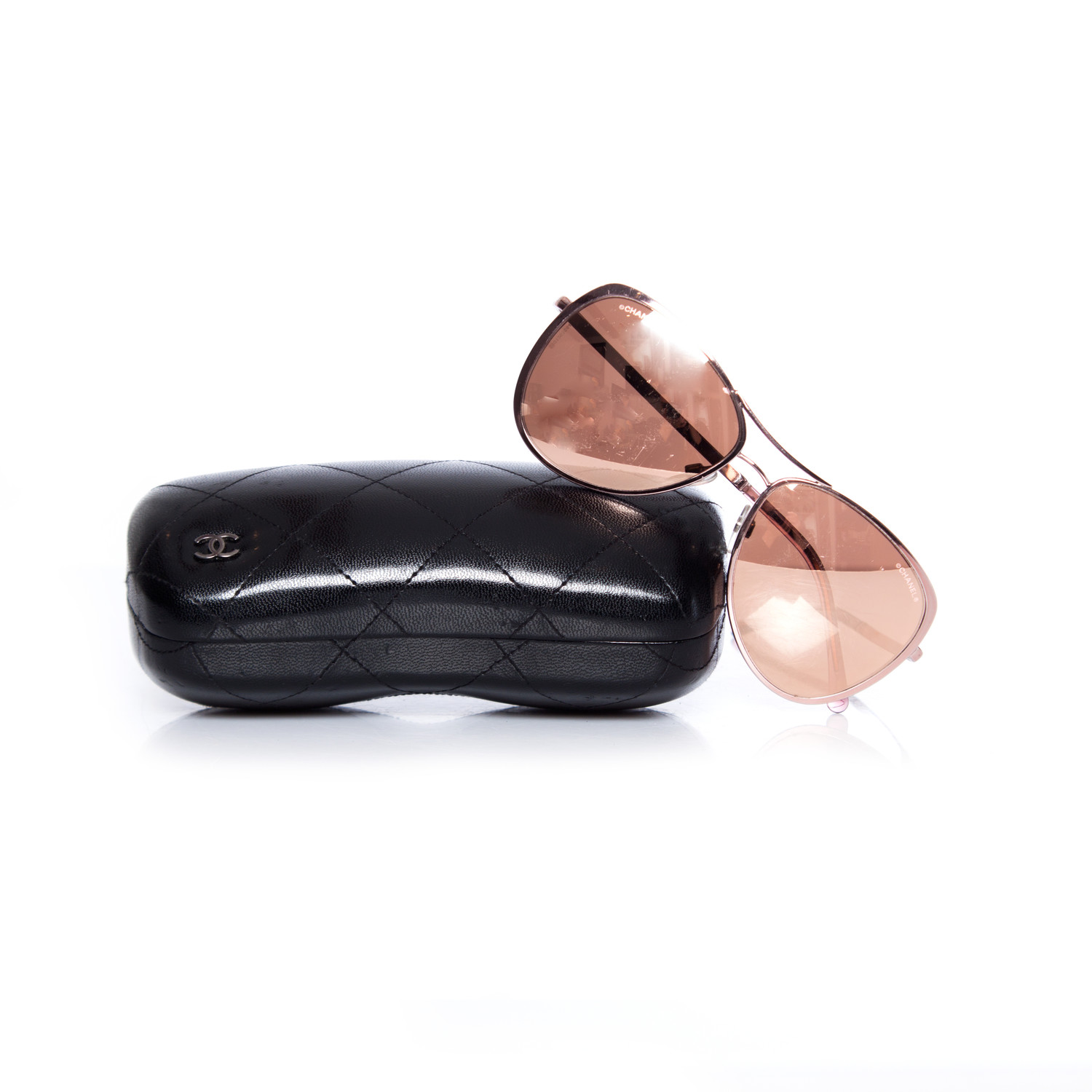 rose gold chanel sunglasses