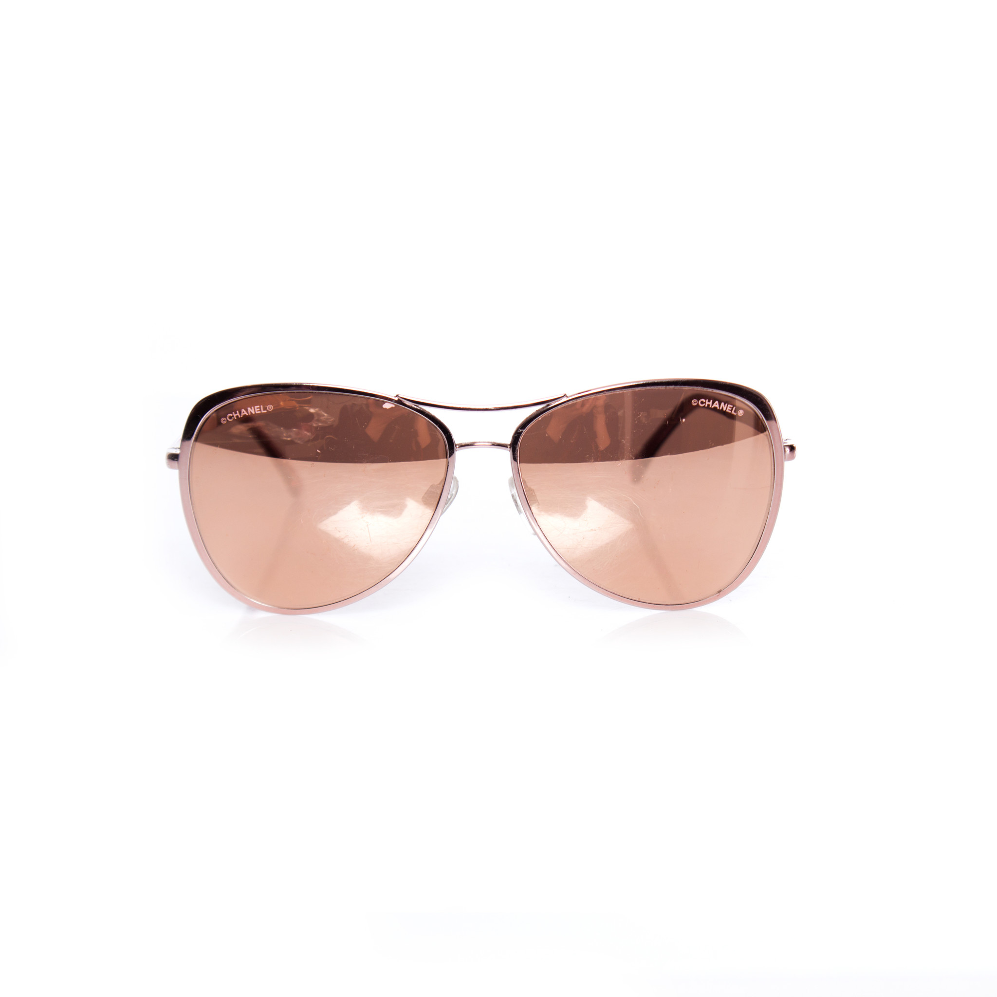Chanel Gold 422 Mirrored Cat Eye Sunglasses Womens Fashion Watches   Accessories Sunglasses  Eyewear on Carousell