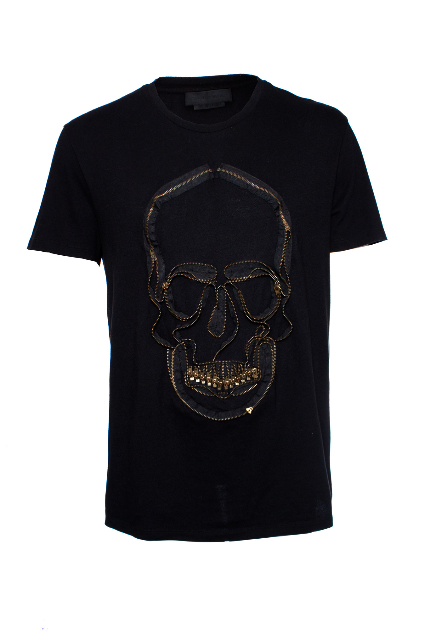 Alexander McQueen, Zip skull jersey T-shirt in size XL. - Unique ...