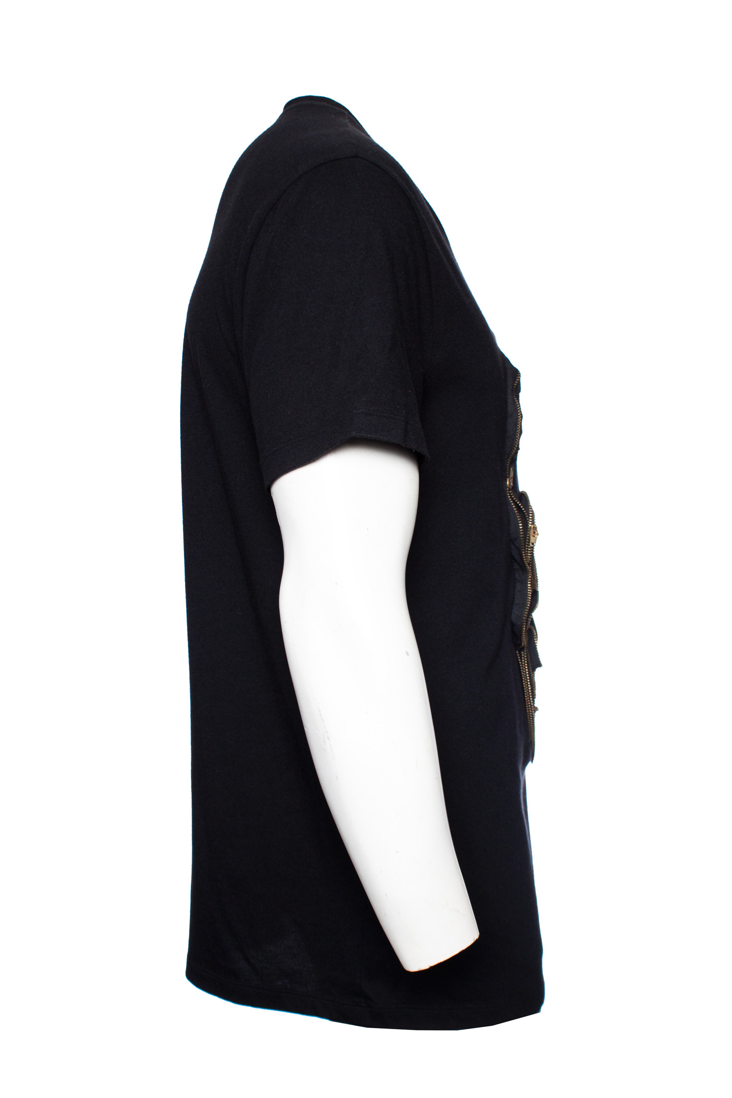 Alexander McQueen, Zip skull jersey T-shirt in size XL Alexander McQueen, Zip skull jersey T-shirt in size XL