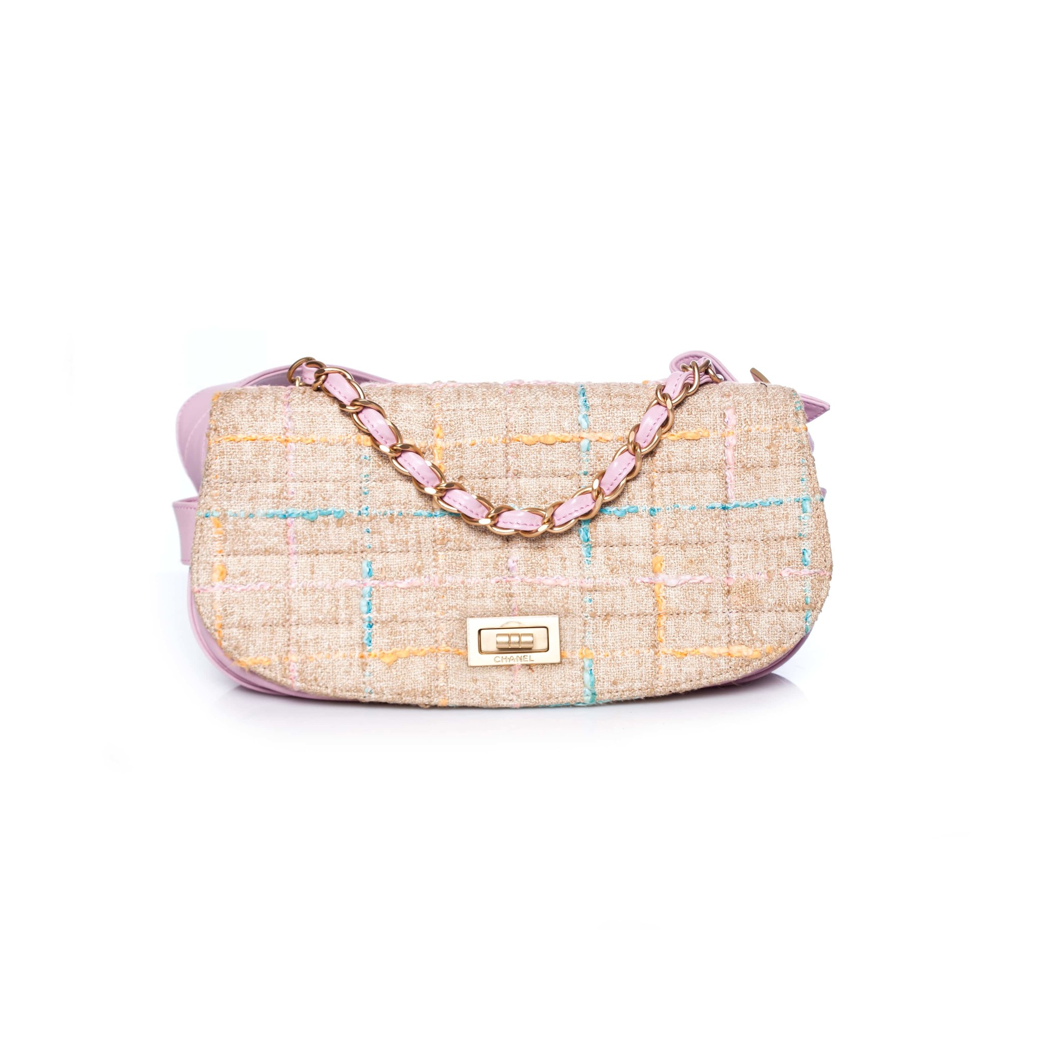Timeless/classique tweed crossbody bag Chanel Beige in Tweed - 36488512
