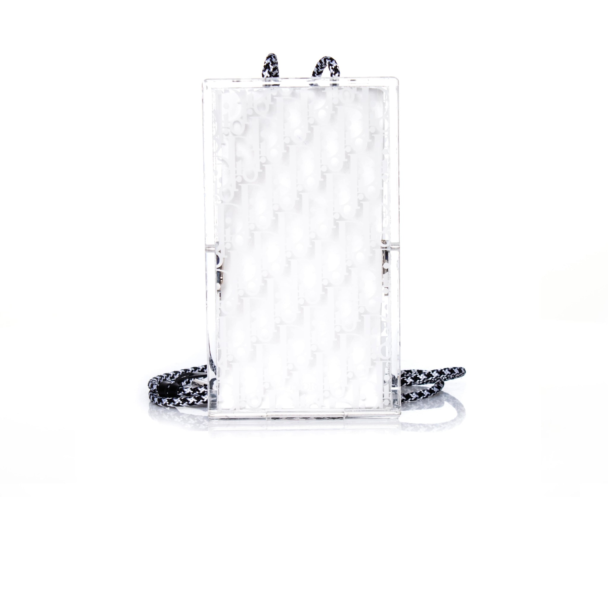 Dior Pouch Oblique Plexiglass Clear in Plexiglass with Palladium-tone - US