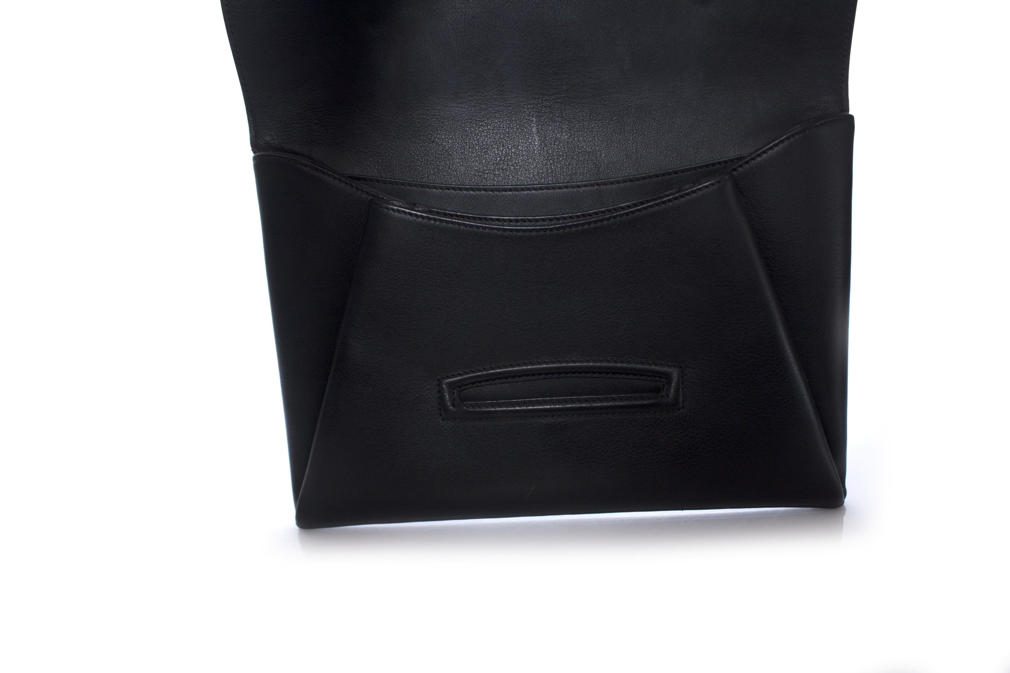 GIVENCHY Dark Brown Textured Leather Antigona Envelope Clutch