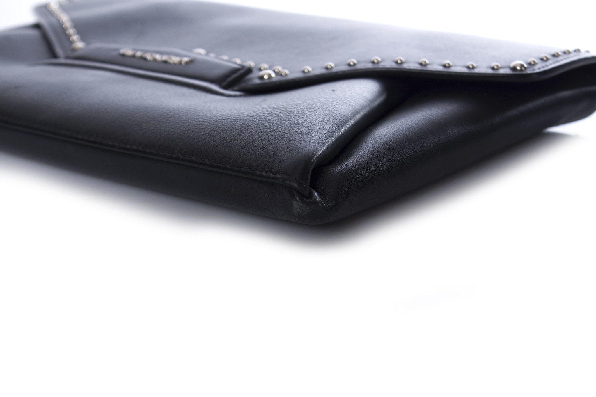 Givenchy Antigona Envelope Clutch Bag Black Leather