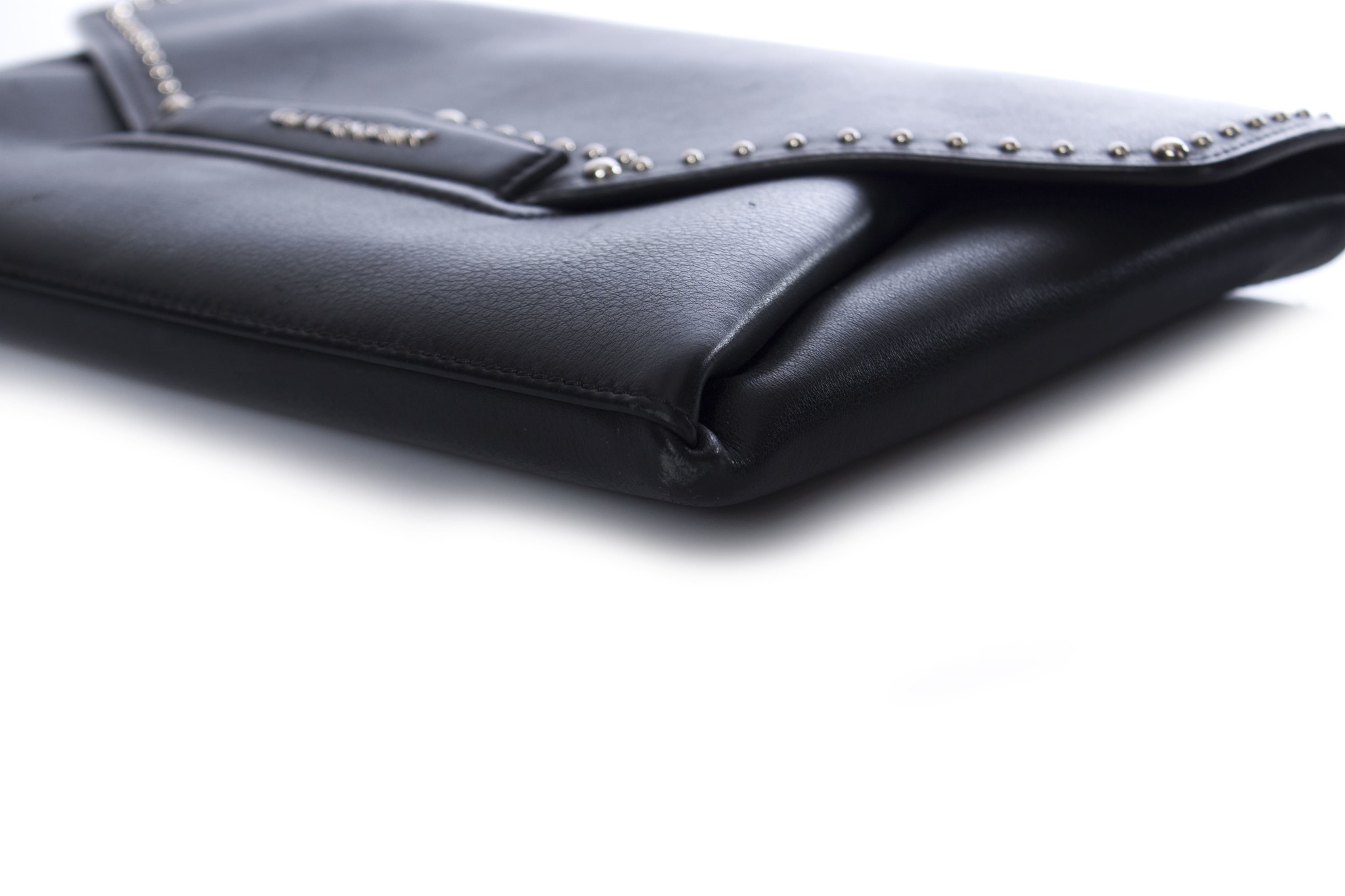 GIVENCHY Antigona Envelope Leather Clutch Black