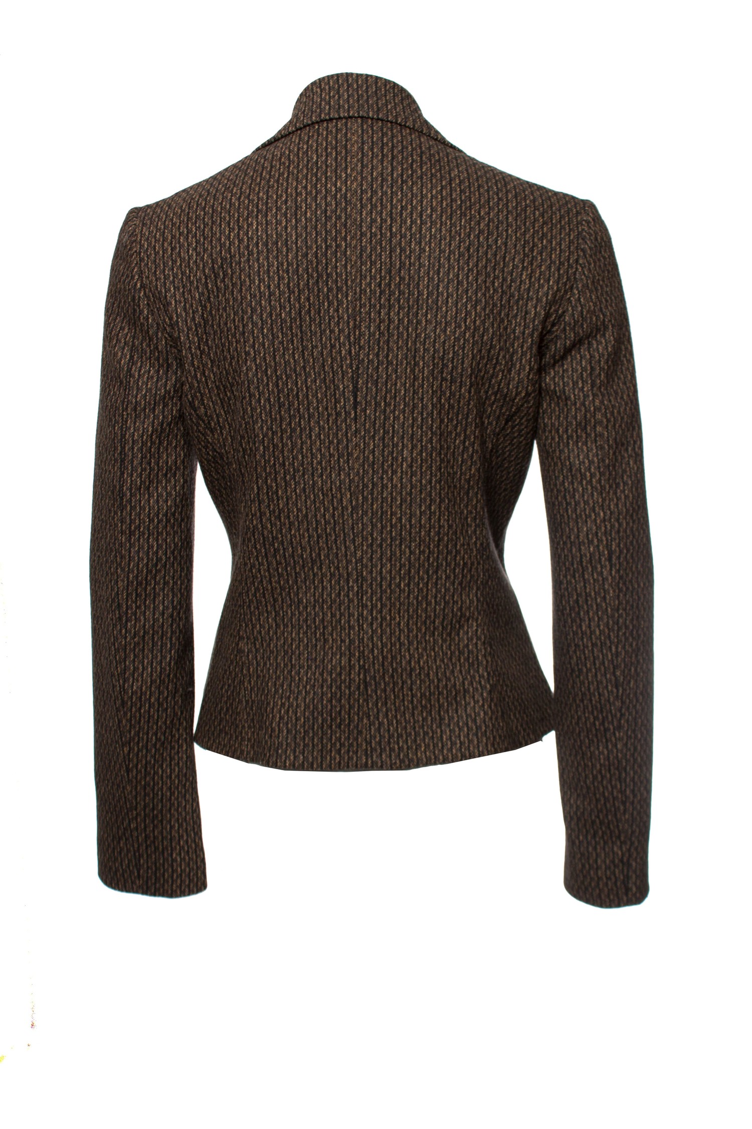 ジャケット Dolce & Gabbana ADV TWEED LONG JACKET (F29TYT GDCLVF3981) Single-breasted tweed jacket in Black for Women