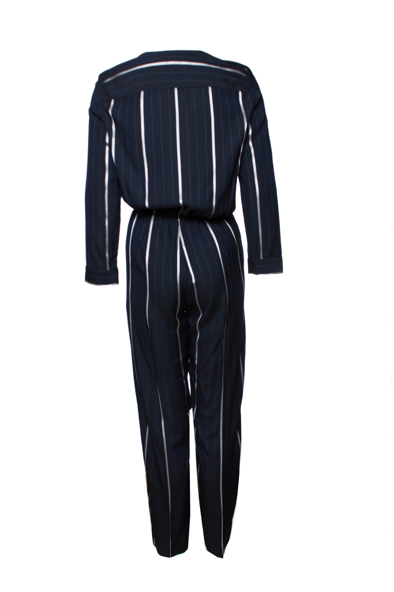 Maje discount striped jumpsuit