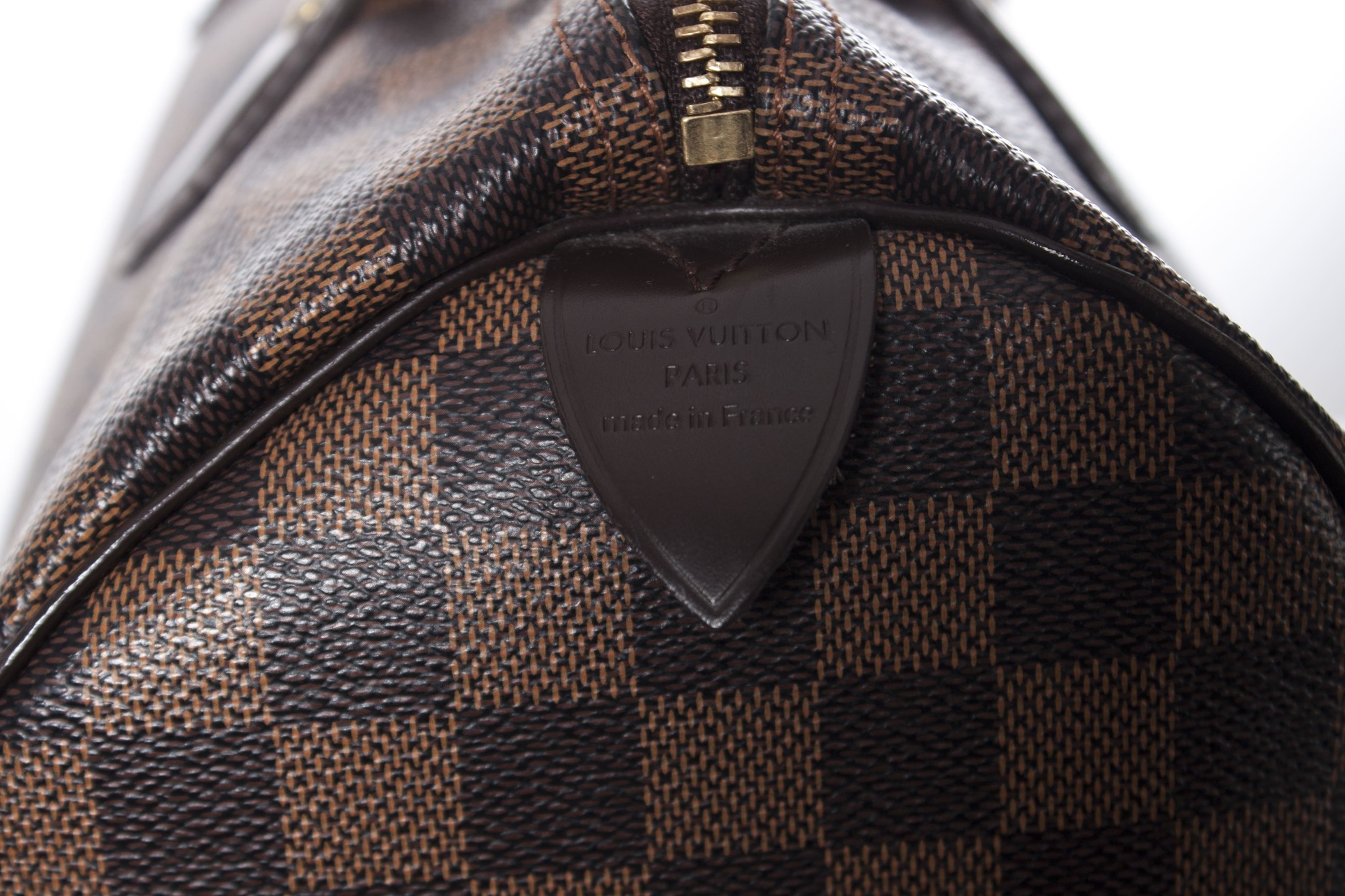 Louis Vuitton Speedy 30 Damier ebony Brown Cloth ref.170255 - Joli