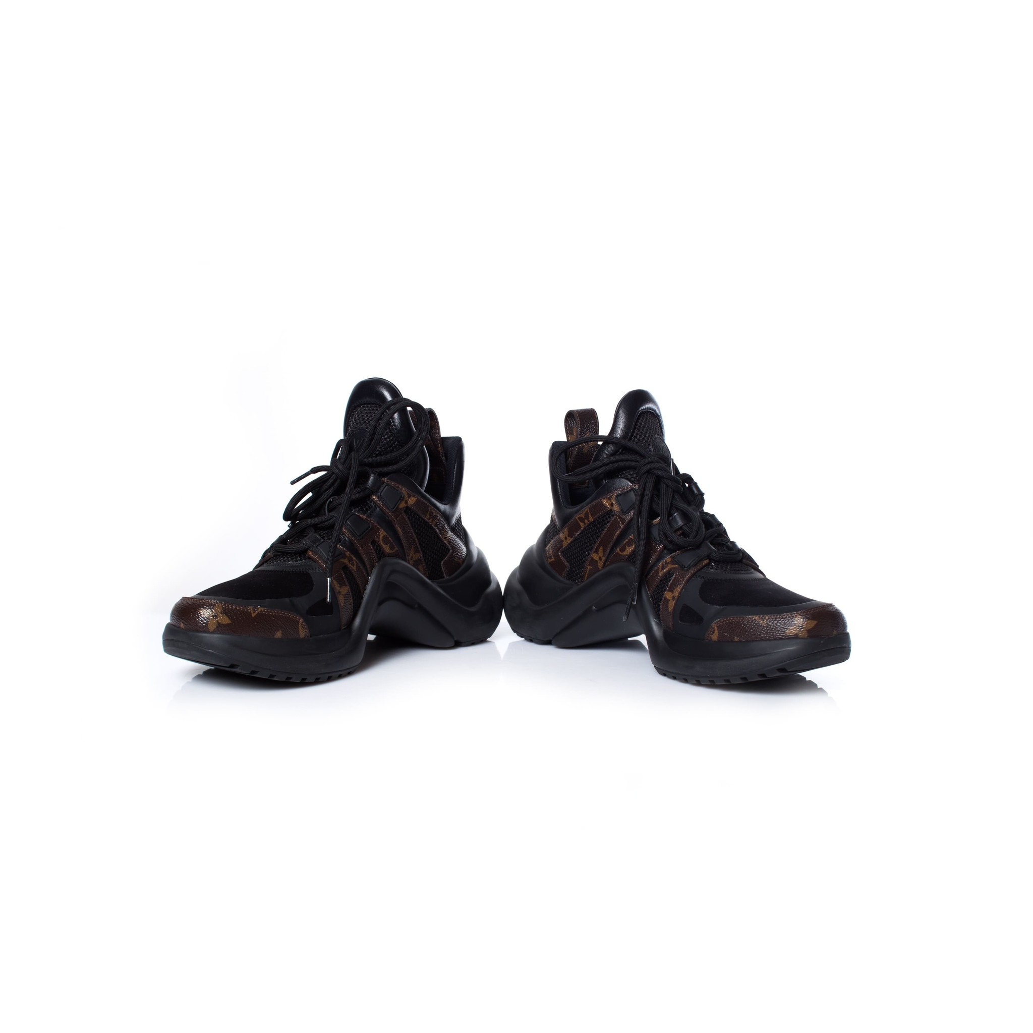 Used] LOUIS VUITTON LV Arclight / Low Cut Sneakers / 38 / BLK